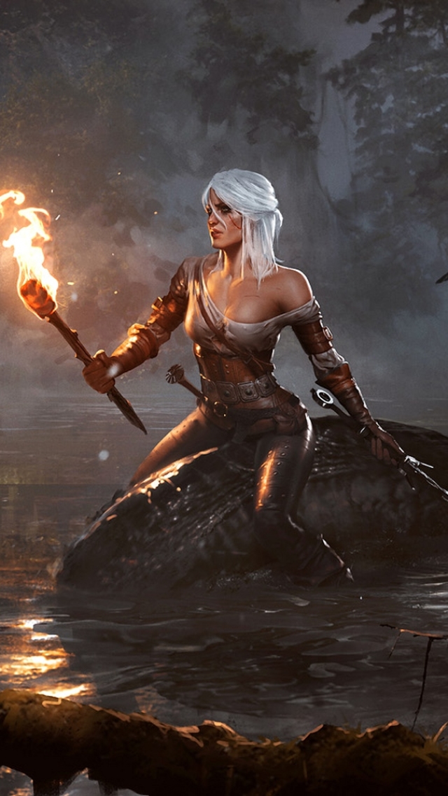 Handy-Wallpaper Computerspiele, Der Hexer, The Witcher 3: Wild Hunt, Ciri (Der Hexer) kostenlos herunterladen.