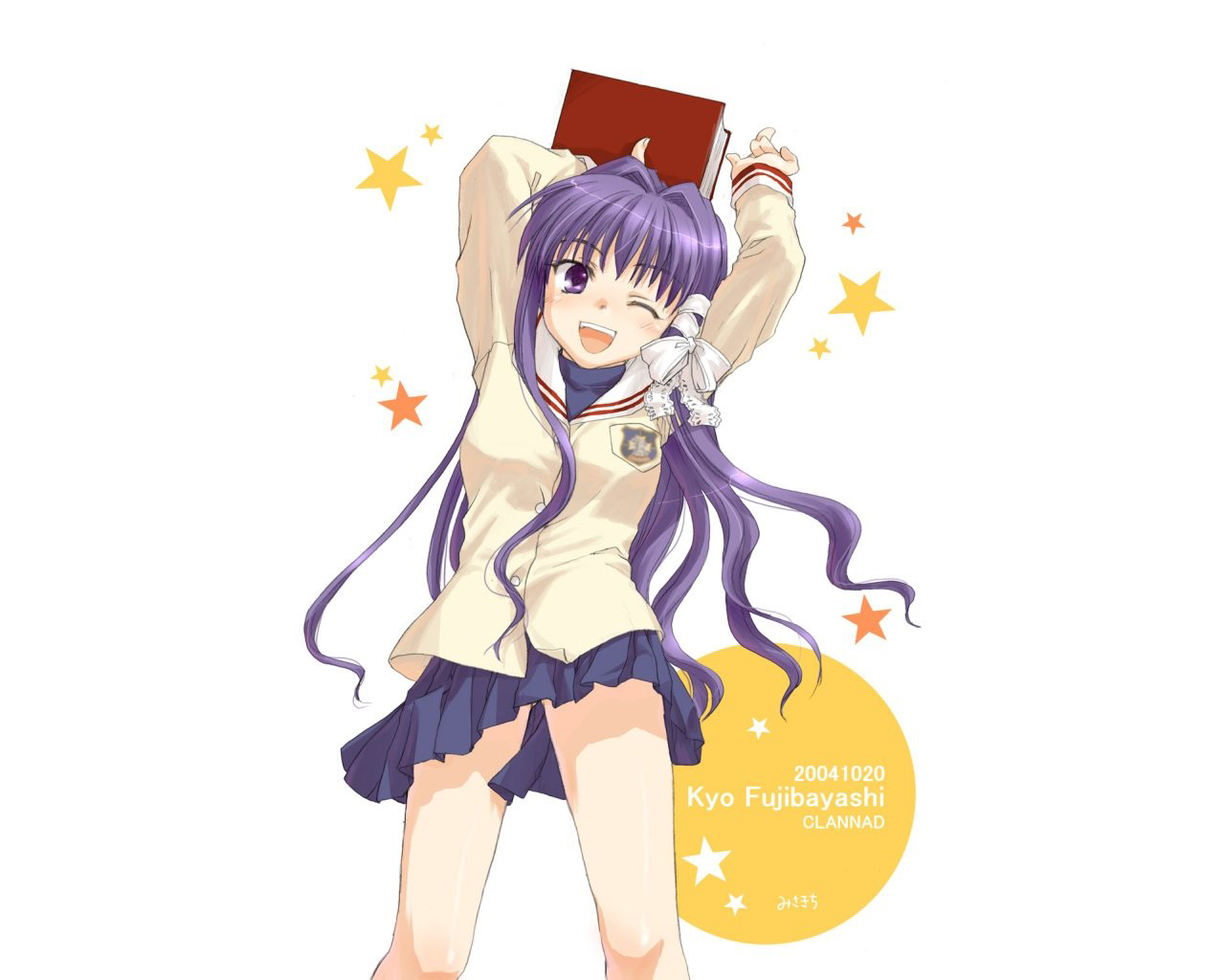 Téléchargez des papiers peints mobile Animé, Kyou Fujibayashi, Clannad gratuitement.