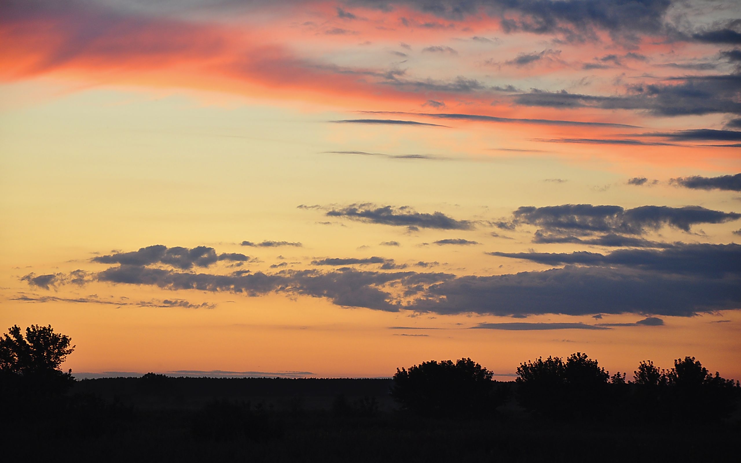 Handy-Wallpaper Sunset, Landschaft, Clouds kostenlos herunterladen.