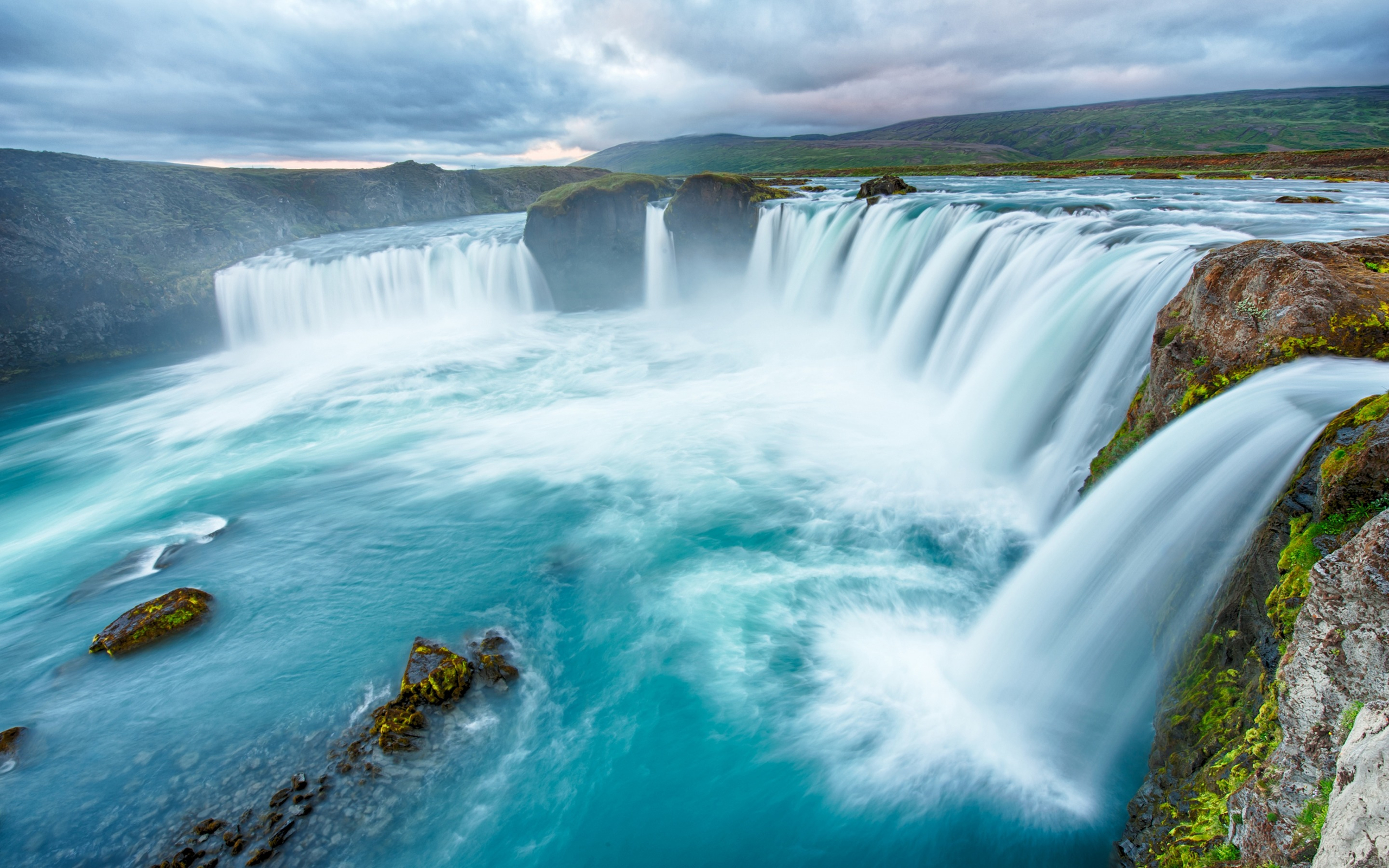 Free download wallpaper Waterfall, Earth, Cloud on your PC desktop