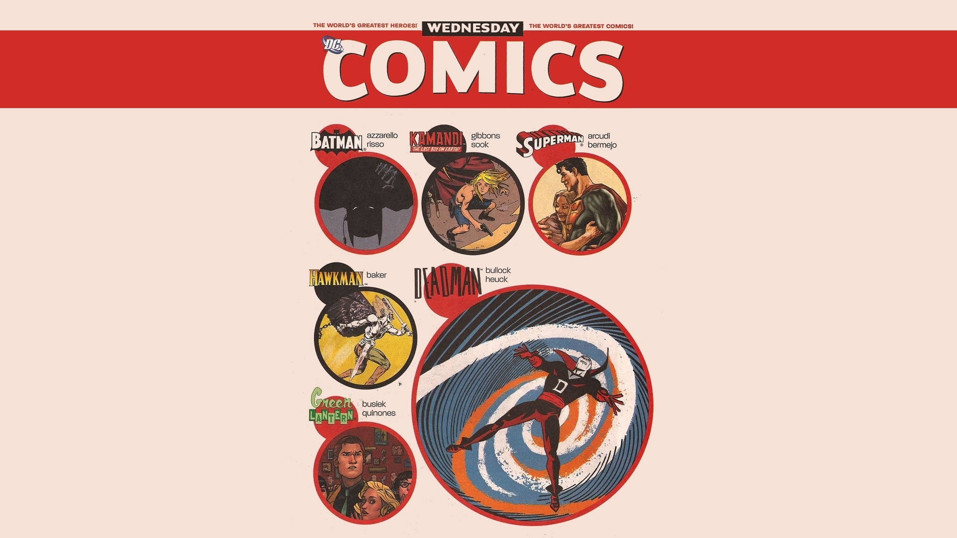 621499 скачать картинку комиксы, коллаж, бэтмен, мертвец (комиксы dc), зелёный фонарь, человек ястреб (dc comics), каманди (dc comics), супермен - обои и заставки бесплатно