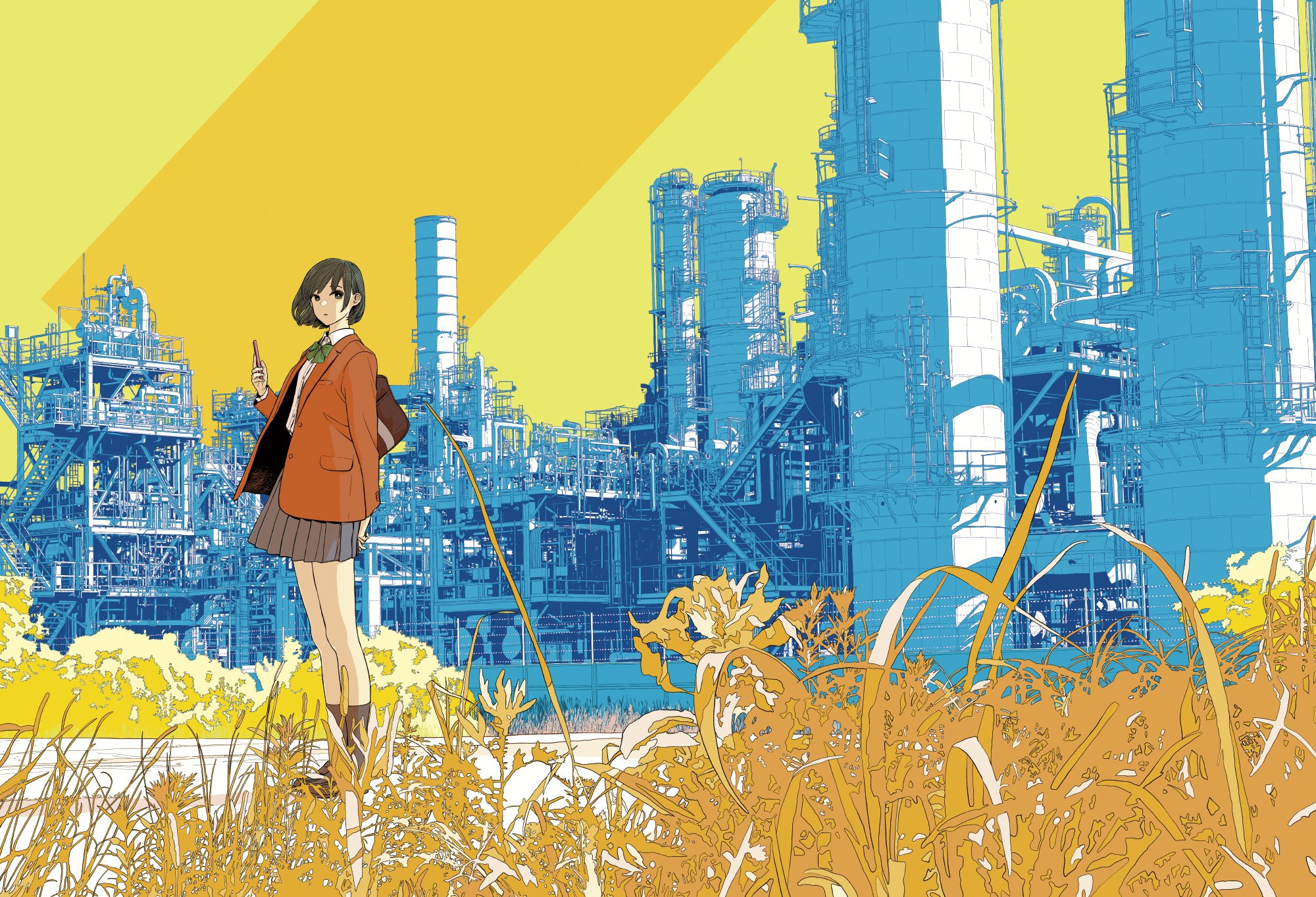 Free download wallpaper Anime, Factory, Original on your PC desktop