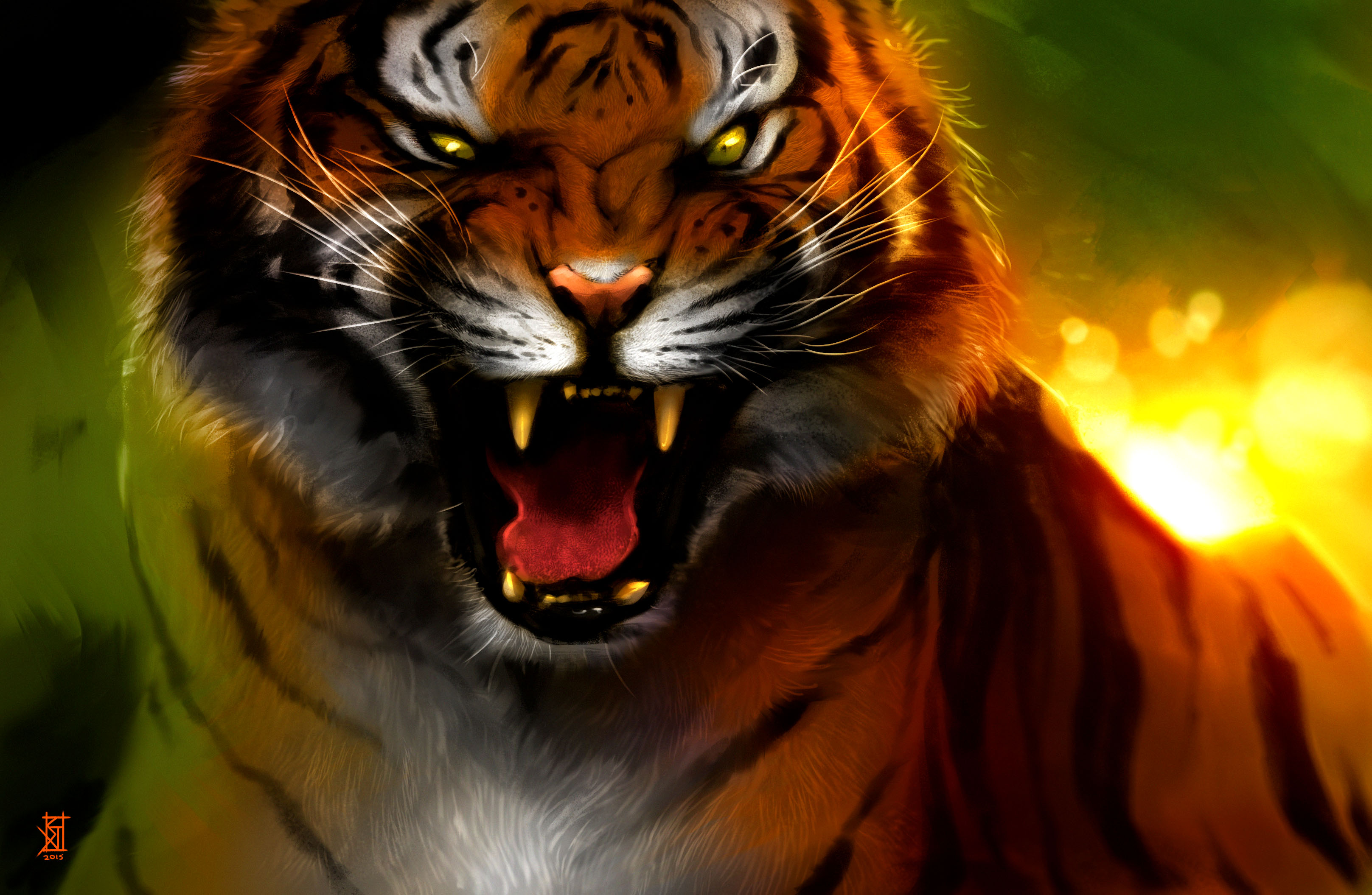 Descarga gratis la imagen Fantasía, Tigre, Animales De Fantasía en el escritorio de tu PC