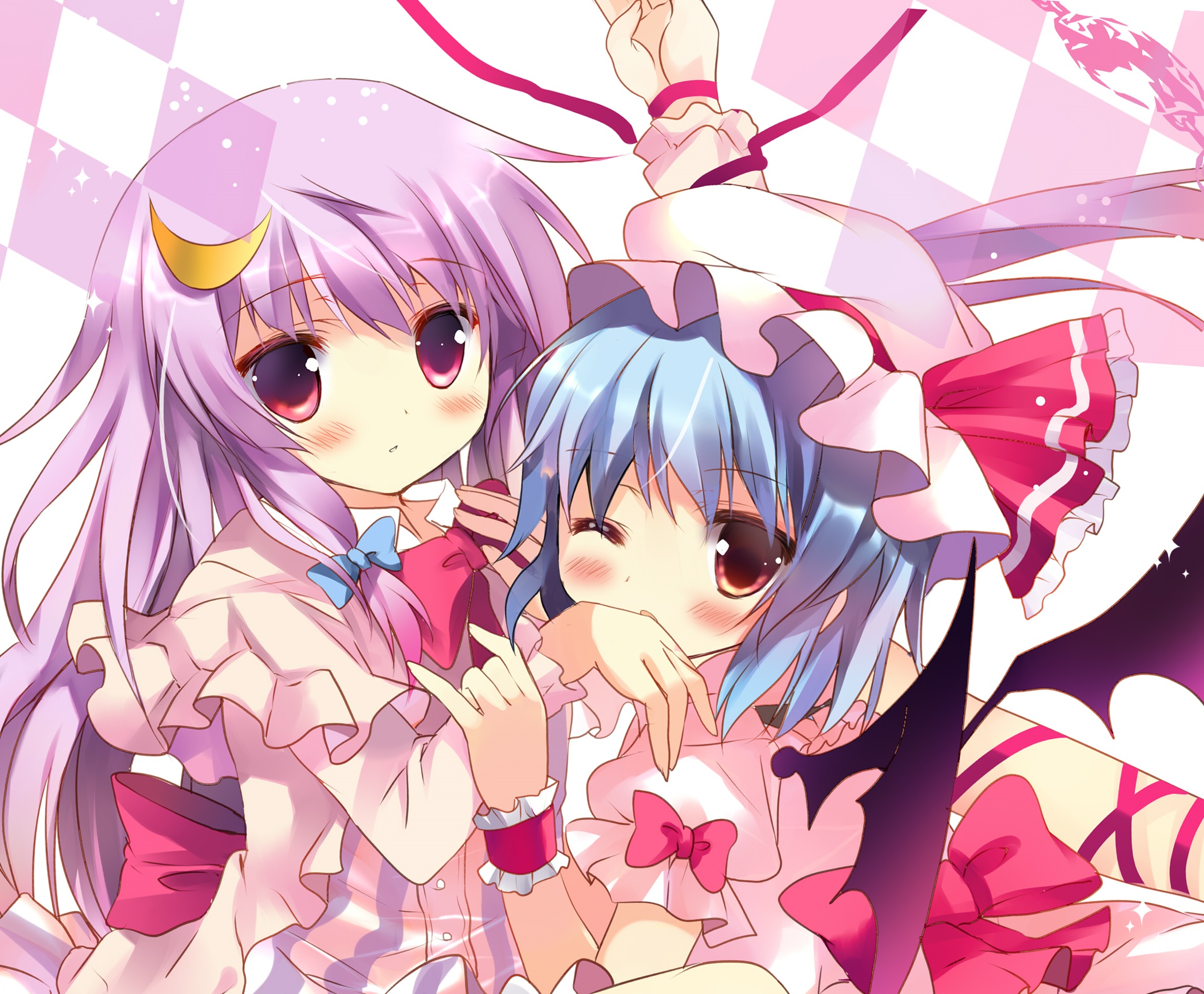 Download mobile wallpaper Anime, Remilia Scarlet, Touhou, Patchouli Knowledge for free.