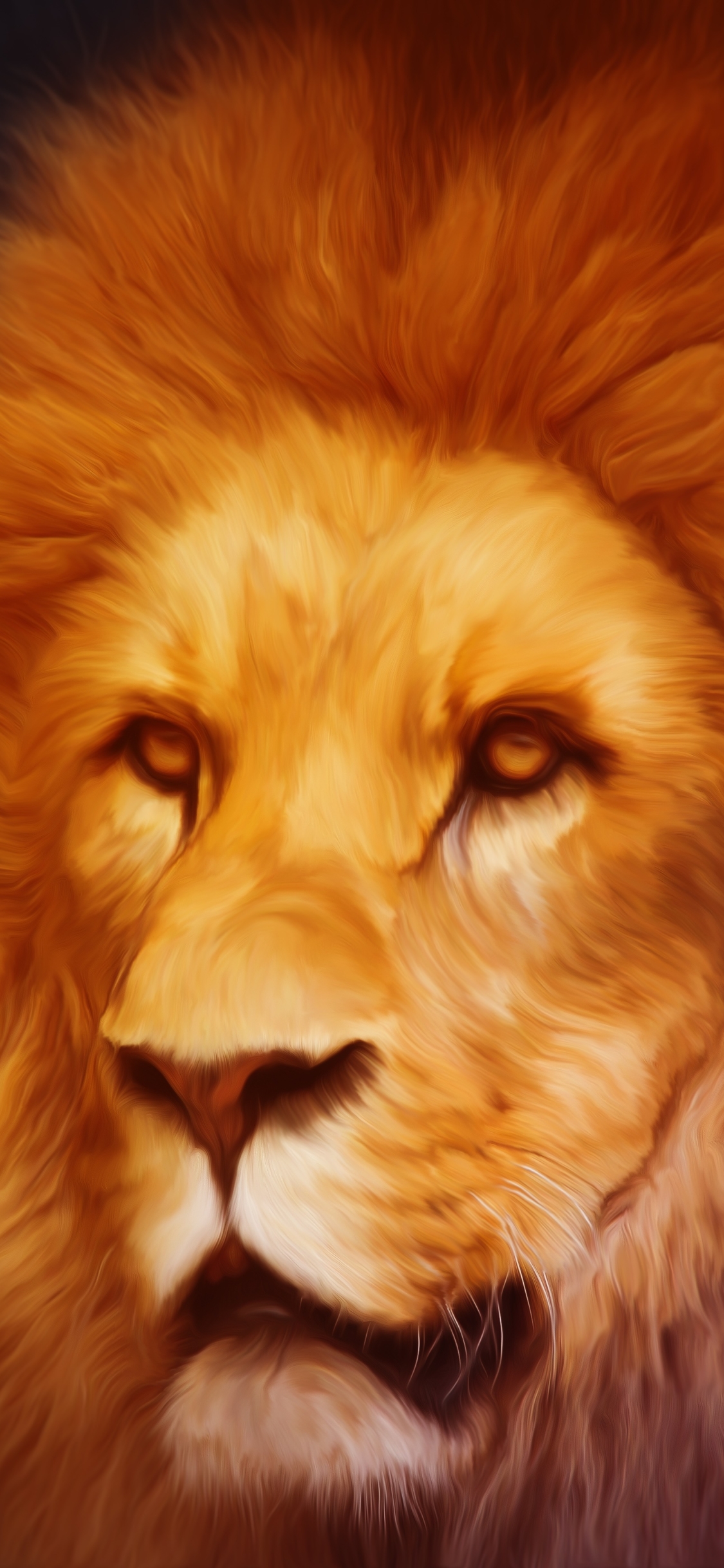 Download mobile wallpaper Cats, Lion, Animal, Portrait for free.