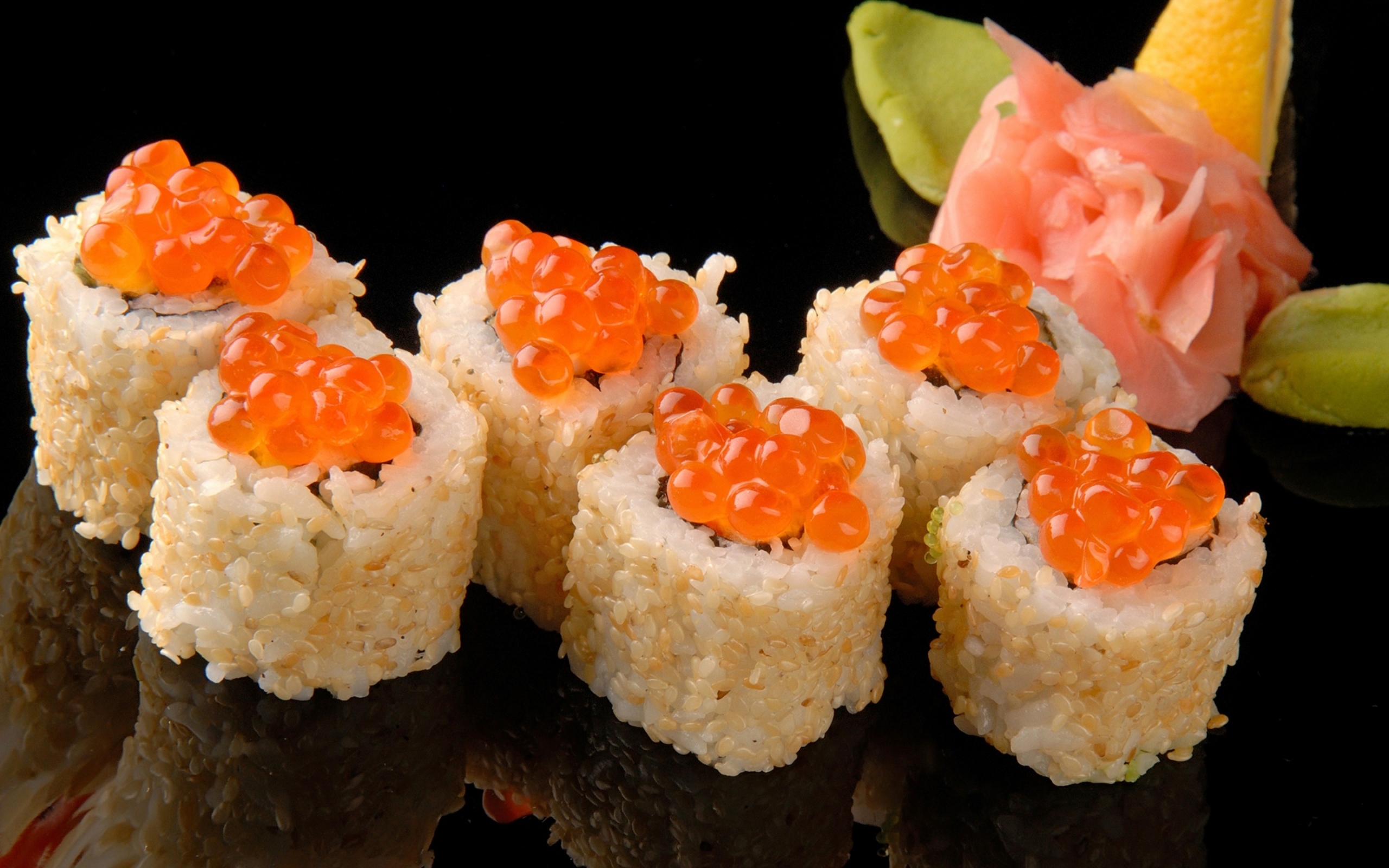 Laden Sie das Lebensmittel, Sushi-Bild kostenlos auf Ihren PC-Desktop herunter