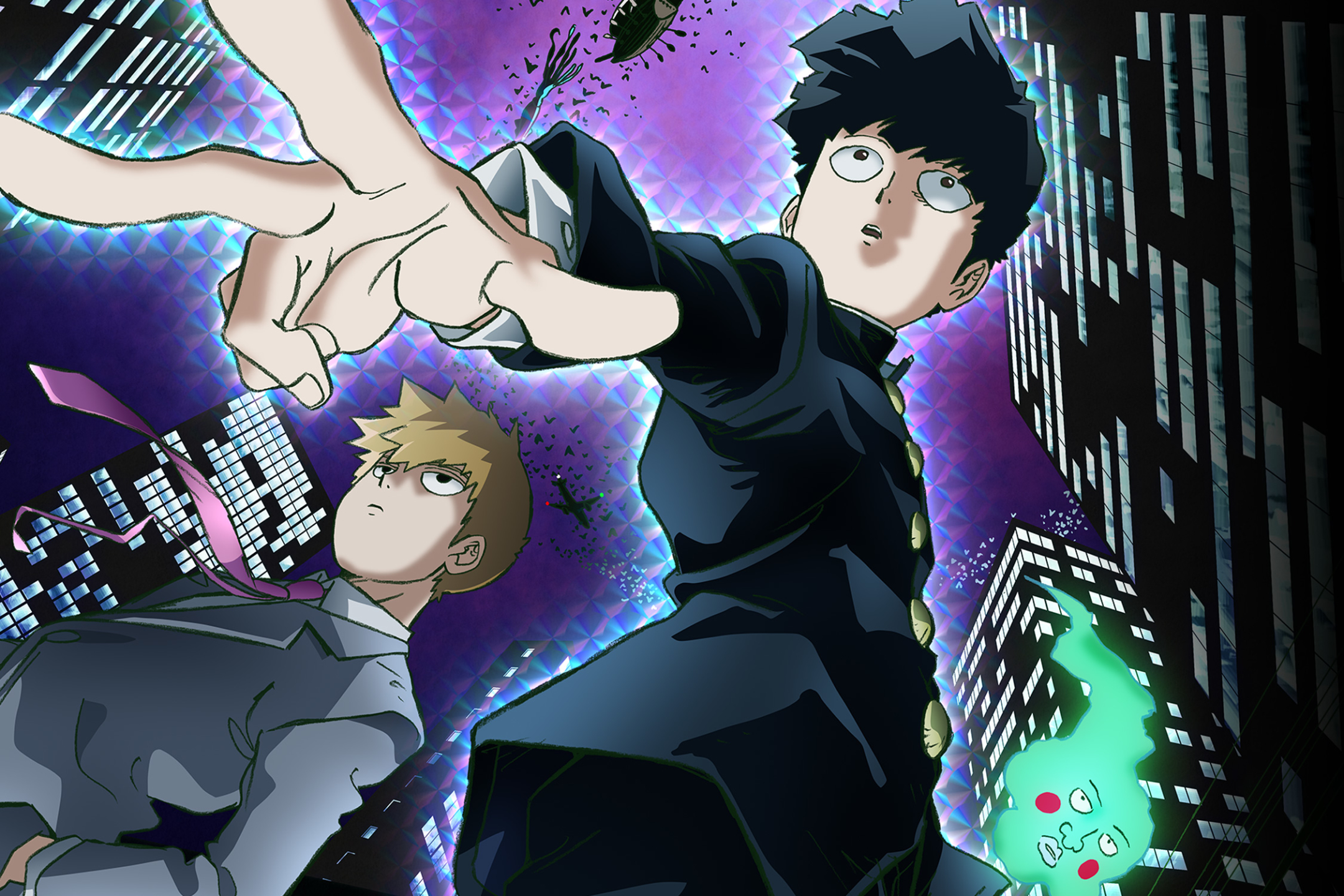 Download mobile wallpaper Anime, Arataka Reigen, Shigeo Kageyama, Mob Psycho 100 for free.