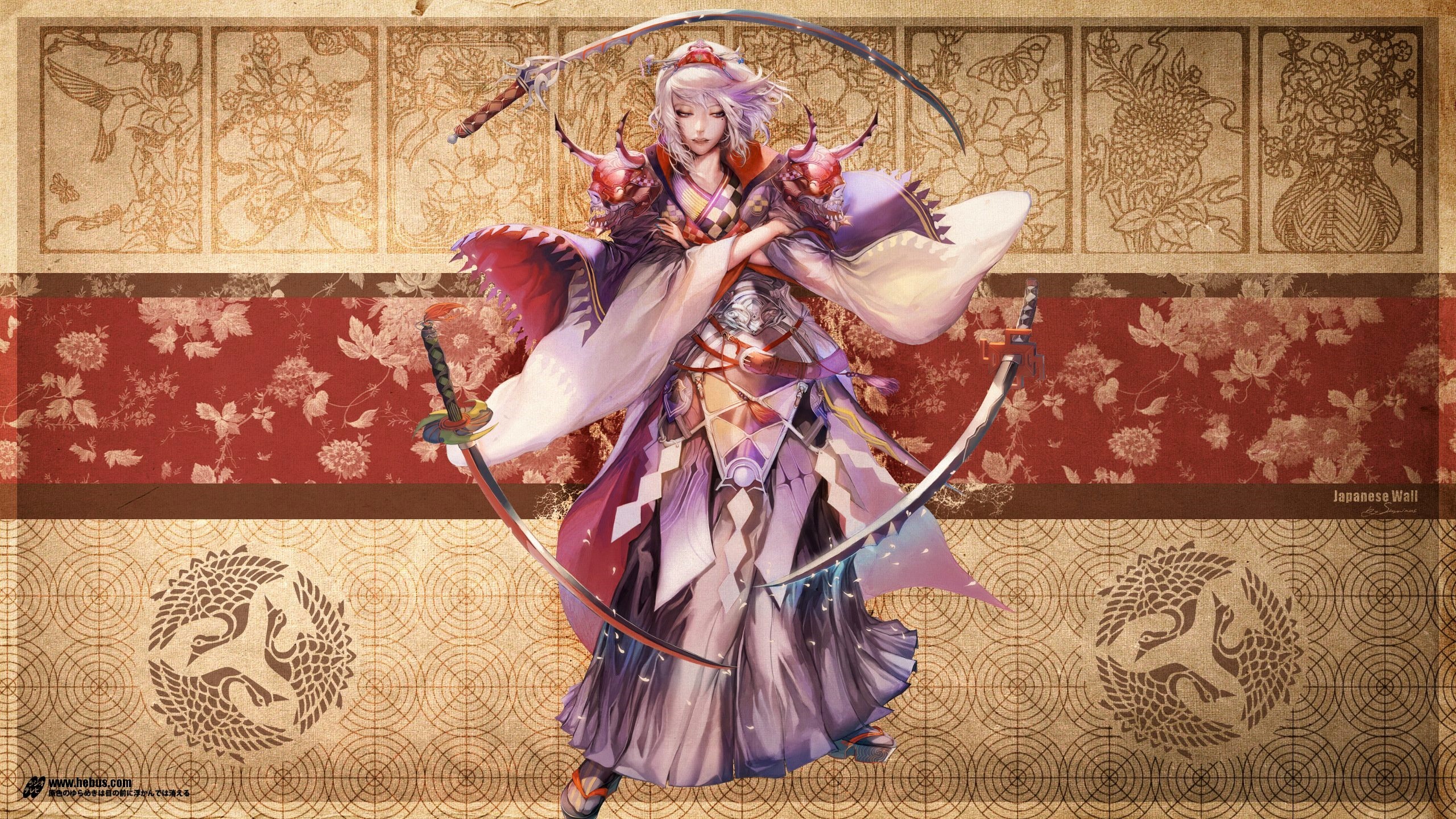 無料モバイル壁紙剣, ピンクの髪, アニメ, オリジナル, 女戦士をダウンロードします。