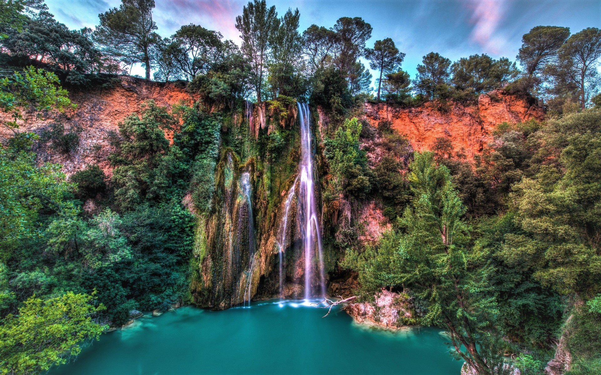 Descarga gratuita de fondo de pantalla para móvil de Cascadas, Cascada, Árbol, Tierra/naturaleza.