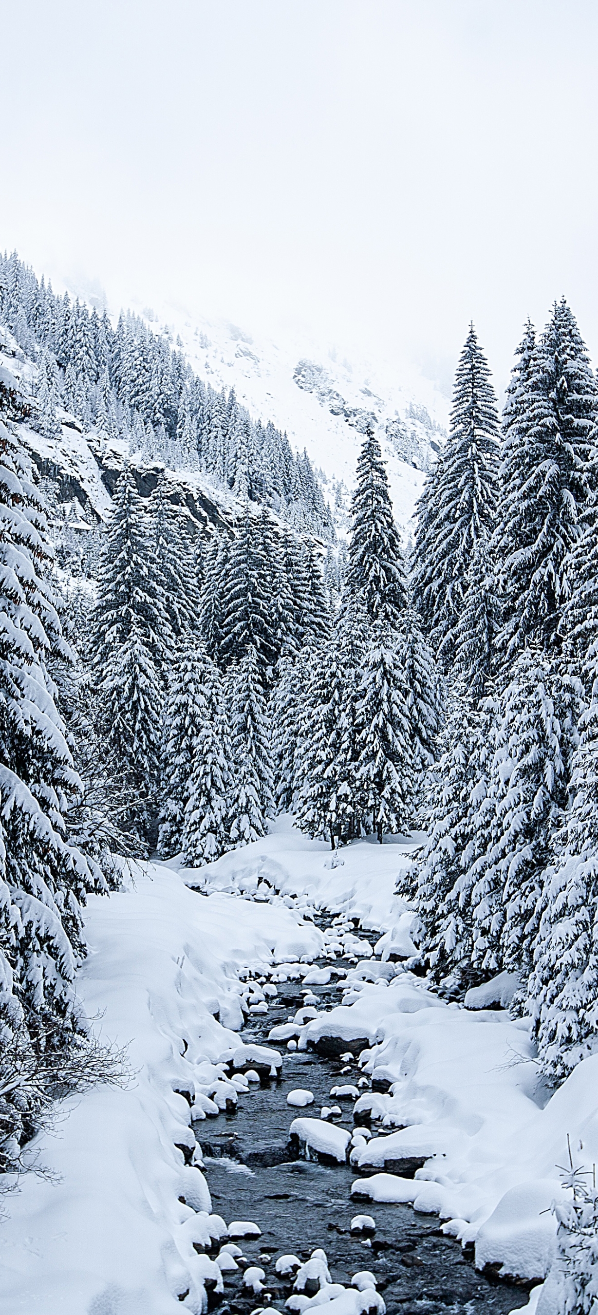 Descarga gratuita de fondo de pantalla para móvil de Invierno, Corriente, Chorro, Tierra/naturaleza.