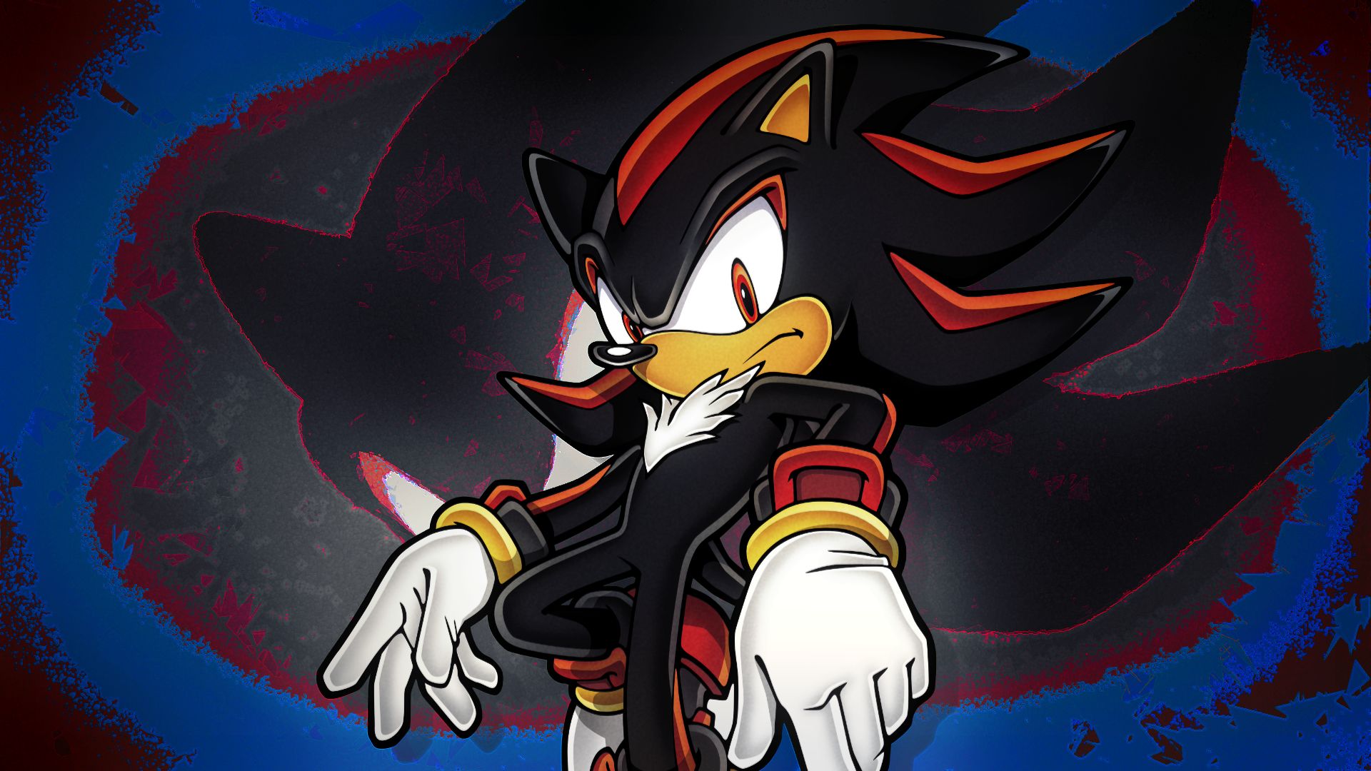 video game, sonic adventure 2, red eyes, shadow the hedgehog, sonic