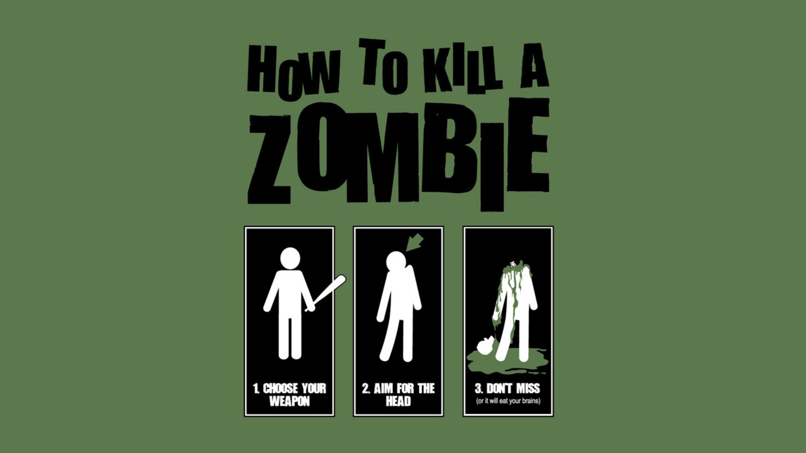 Download mobile wallpaper Dark, Humor, Zombie for free.