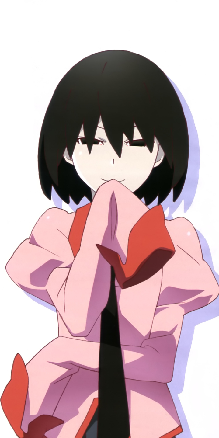 Download mobile wallpaper Anime, Black Hair, Short Hair, Monogatari (Series), Ougi Oshino for free.