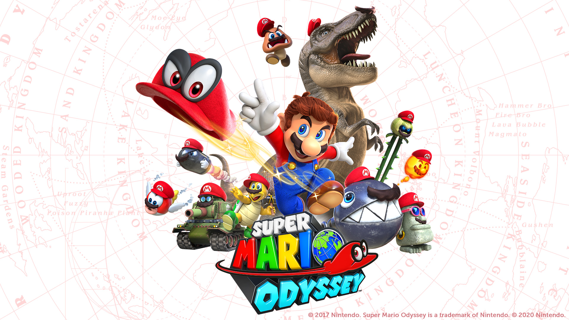 Baixar papel de parede para celular de Videogame, Mário, Super Mario Odyssey, Cappy (Mário) gratuito.