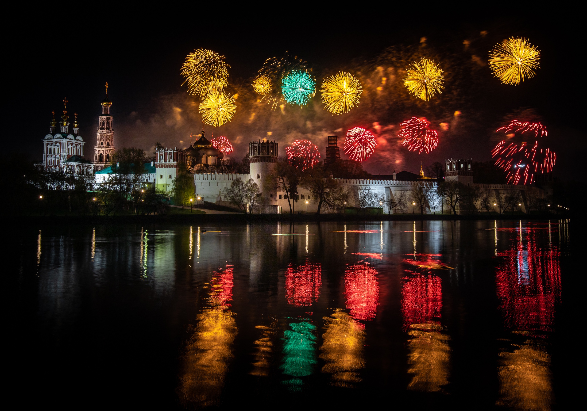 photography, fireworks, moscow, victory day (9 may)