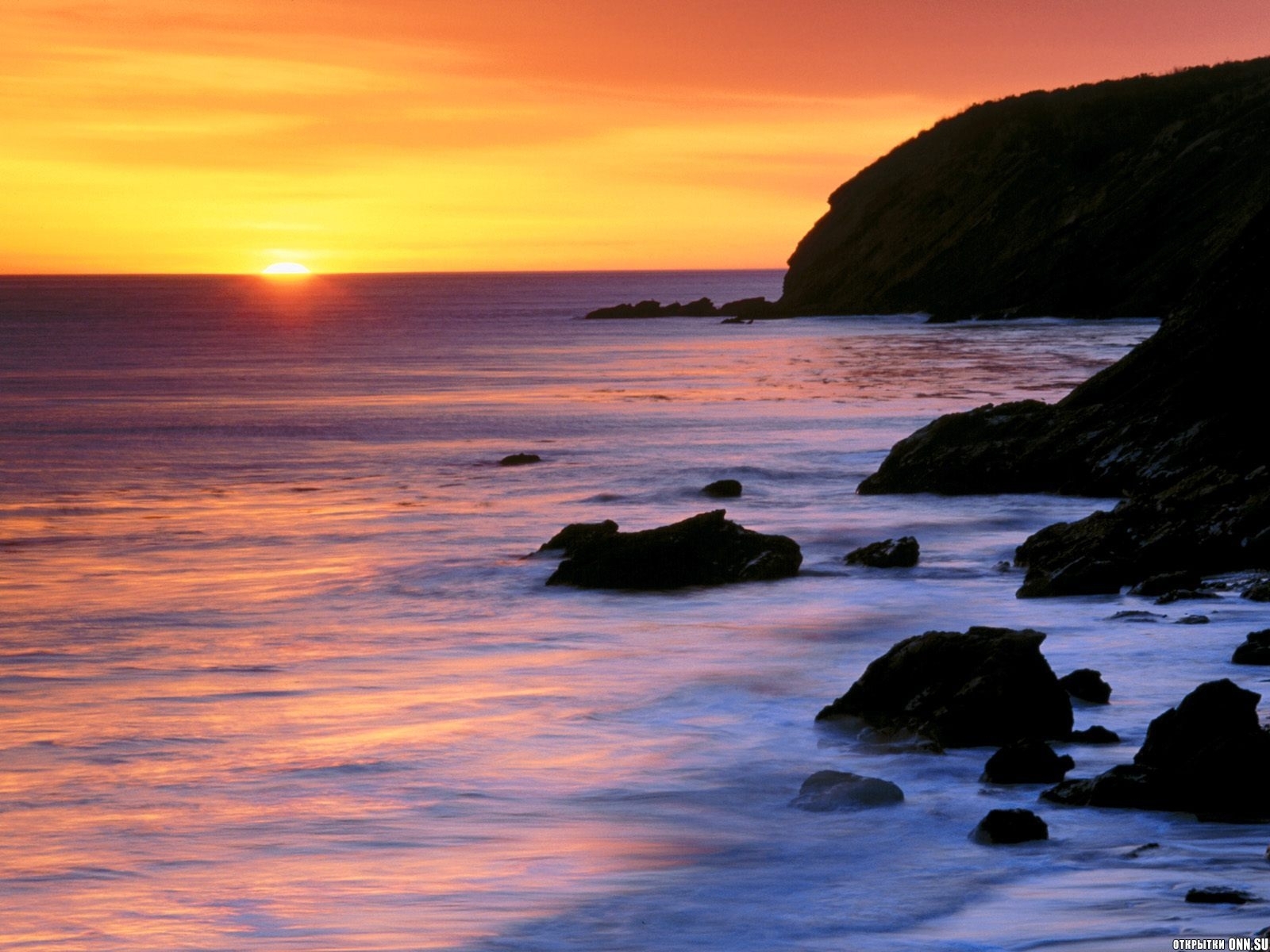 Free download wallpaper Landscape, Sunset, Sun, Sea on your PC desktop
