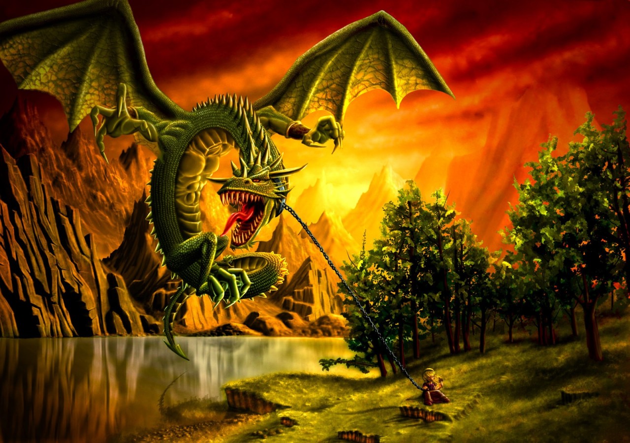 Free download wallpaper Fantasy, Dragon on your PC desktop