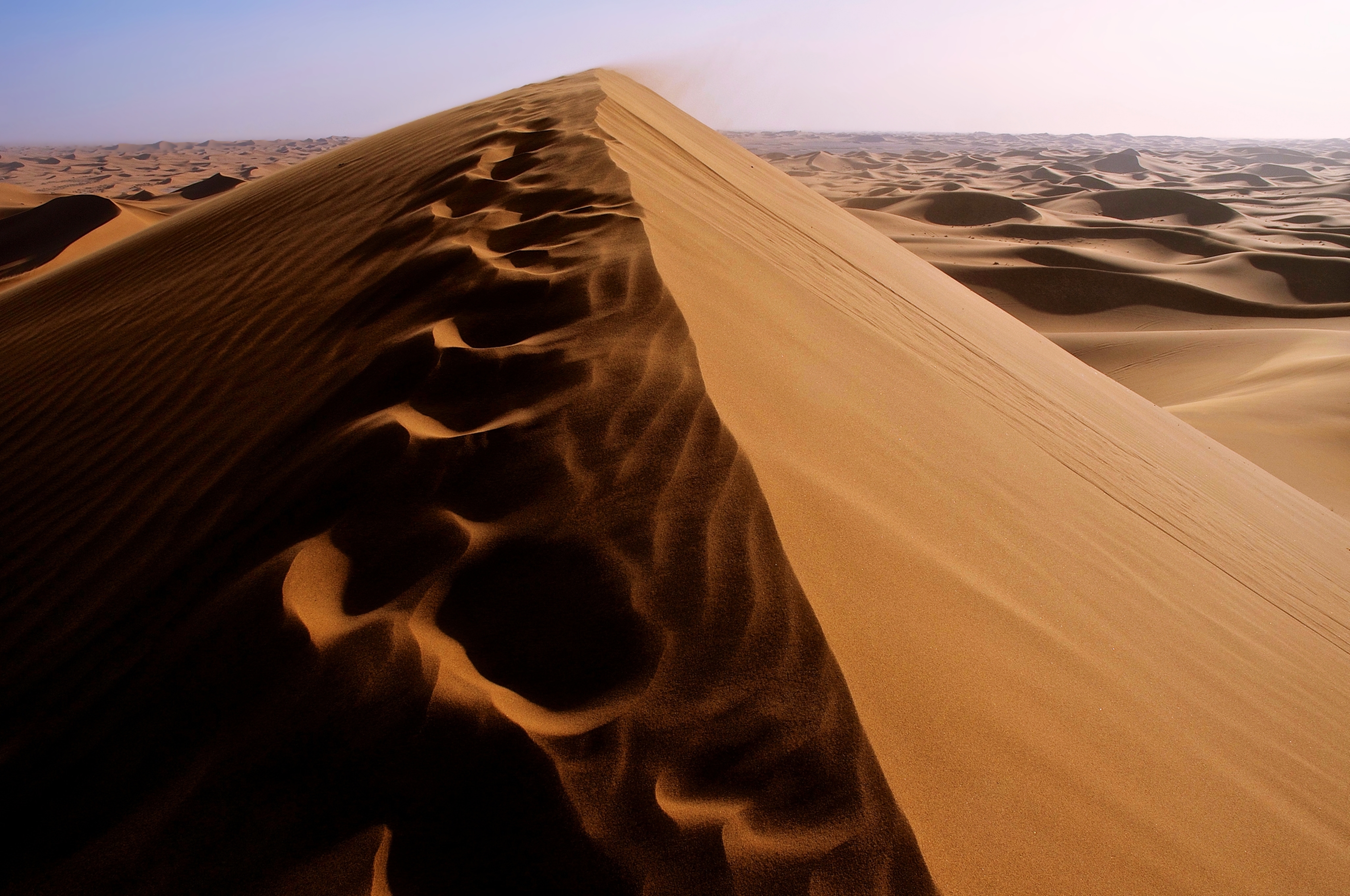 sahara, earth, desert, africa, algeria, dune, footprint, sand