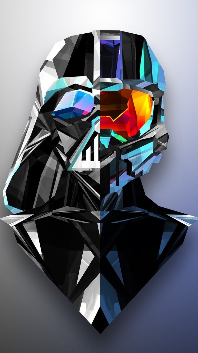 Download mobile wallpaper Abstract, Star Wars, Facets, Darth Vader for free.