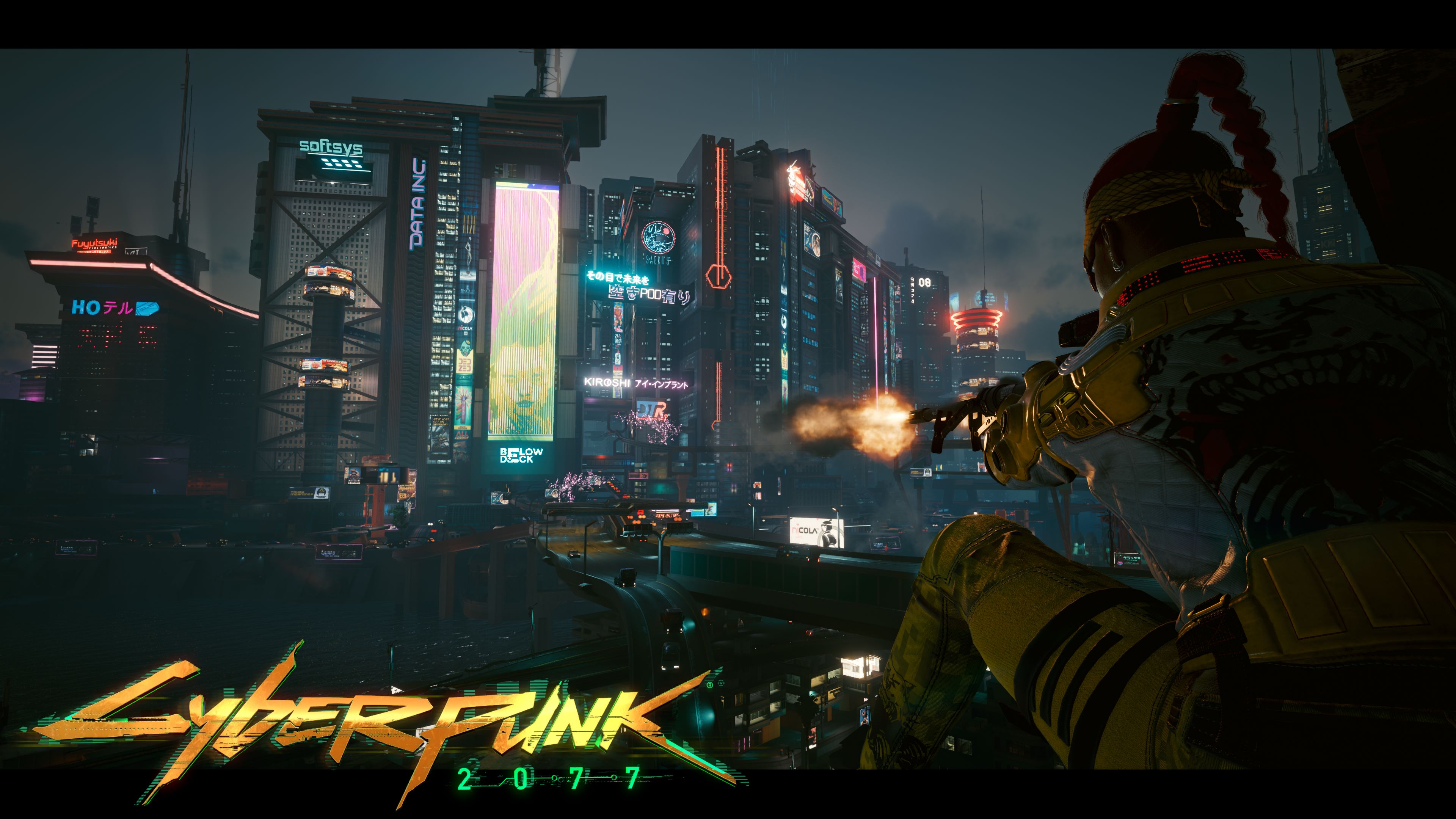 Laden Sie das Computerspiele, Cyberpunk 2077, Nachtstadt (Cyberpunk 2077)-Bild kostenlos auf Ihren PC-Desktop herunter