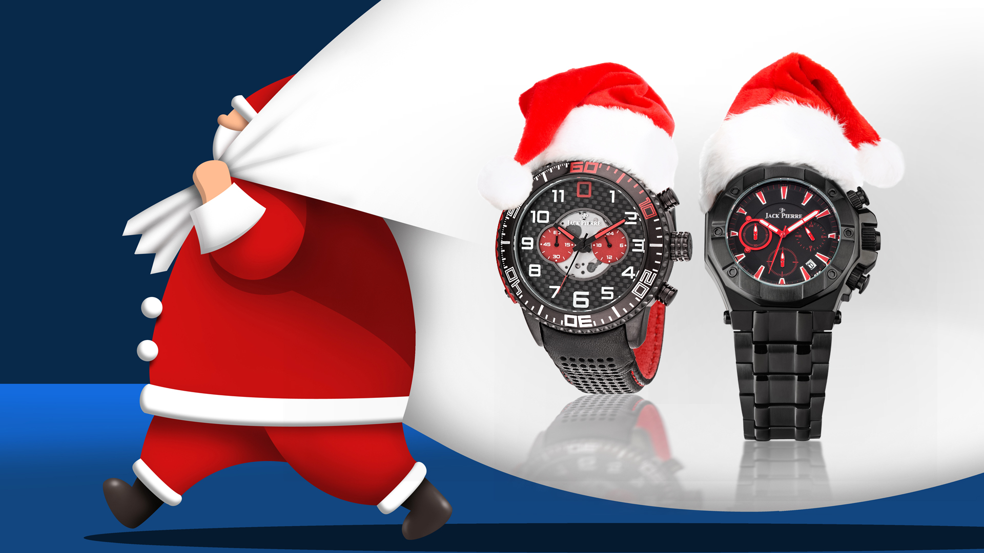 Laden Sie das Weihnachtsmann, Uhr, Menschengemacht, Weihnachtsmütze-Bild kostenlos auf Ihren PC-Desktop herunter