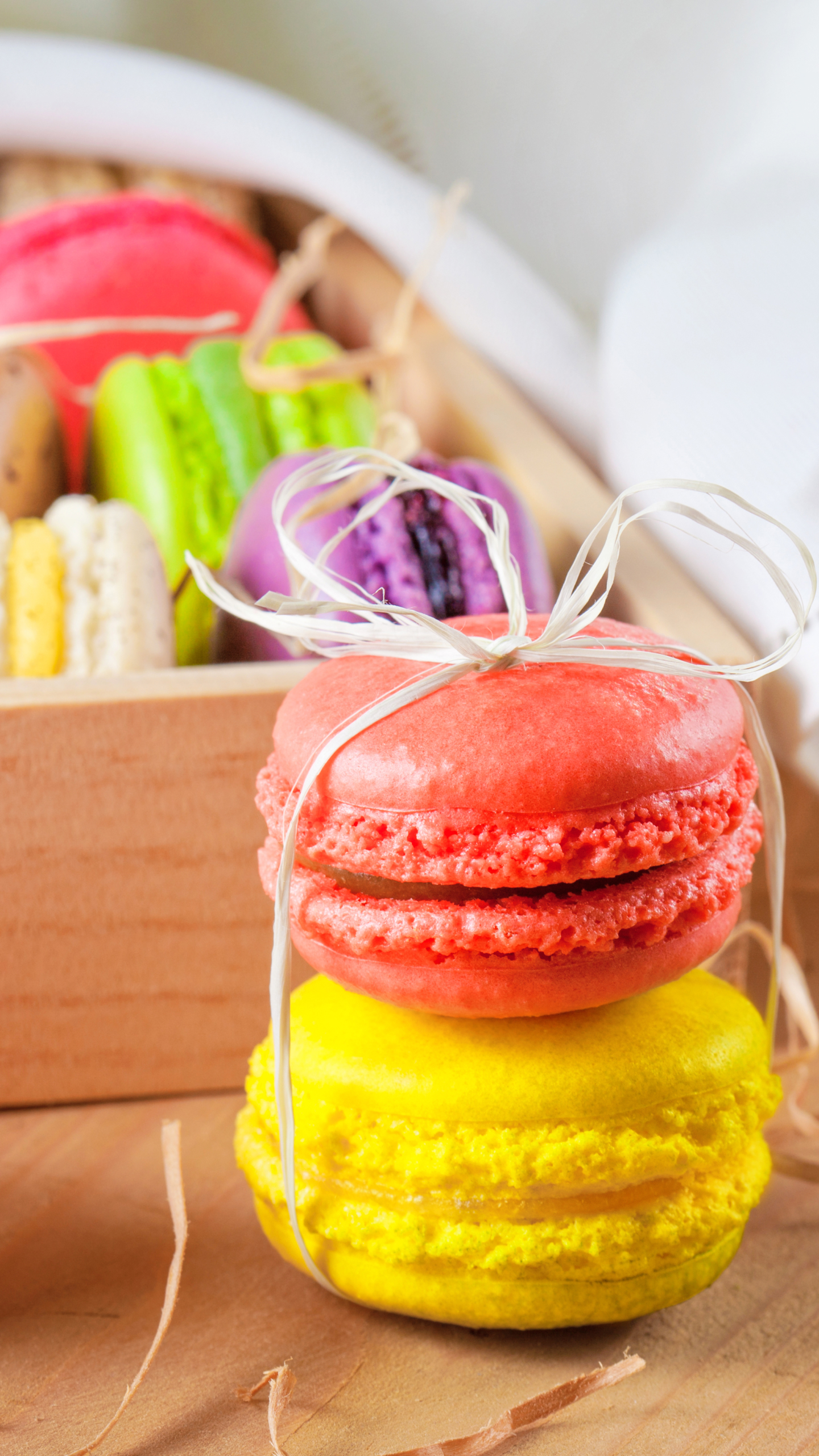 Download mobile wallpaper Food, Dessert, Colors, Sweets, Macaron for free.