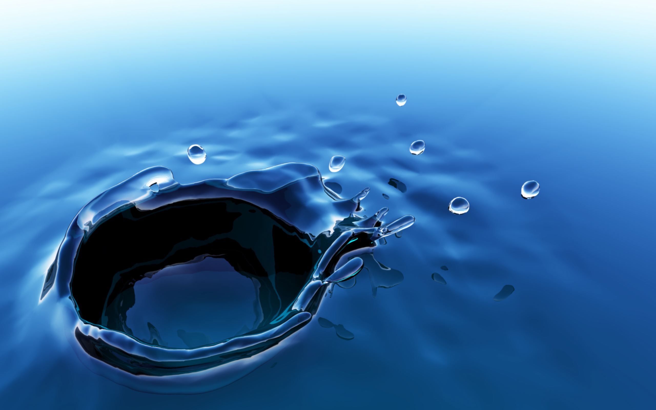 water drop, earth
