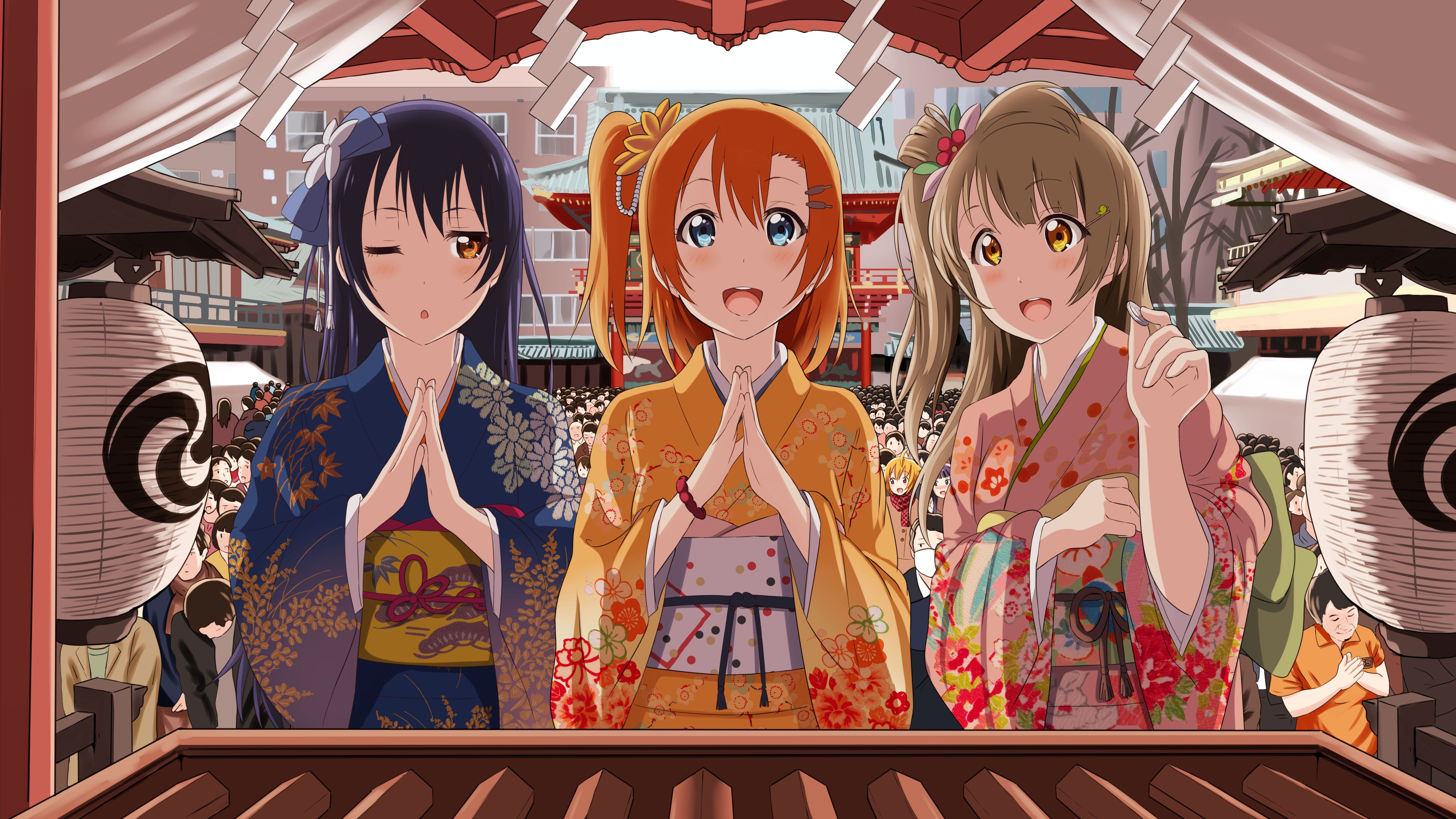 Download mobile wallpaper Anime, Honoka Kousaka, Kotori Minami, Umi Sonoda, Love Live! for free.