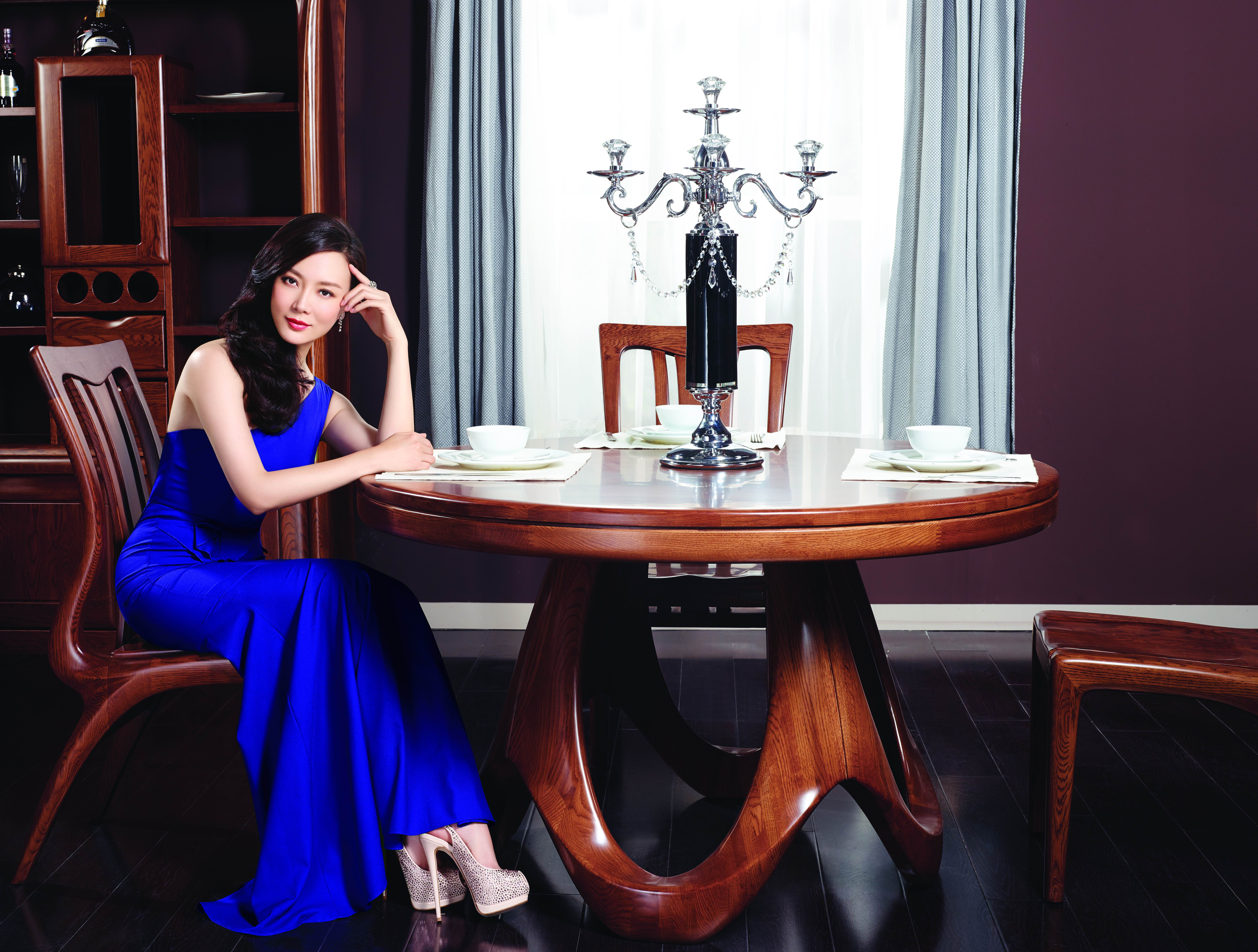 celebrity, chen shu, actress, dress, interior, room, table