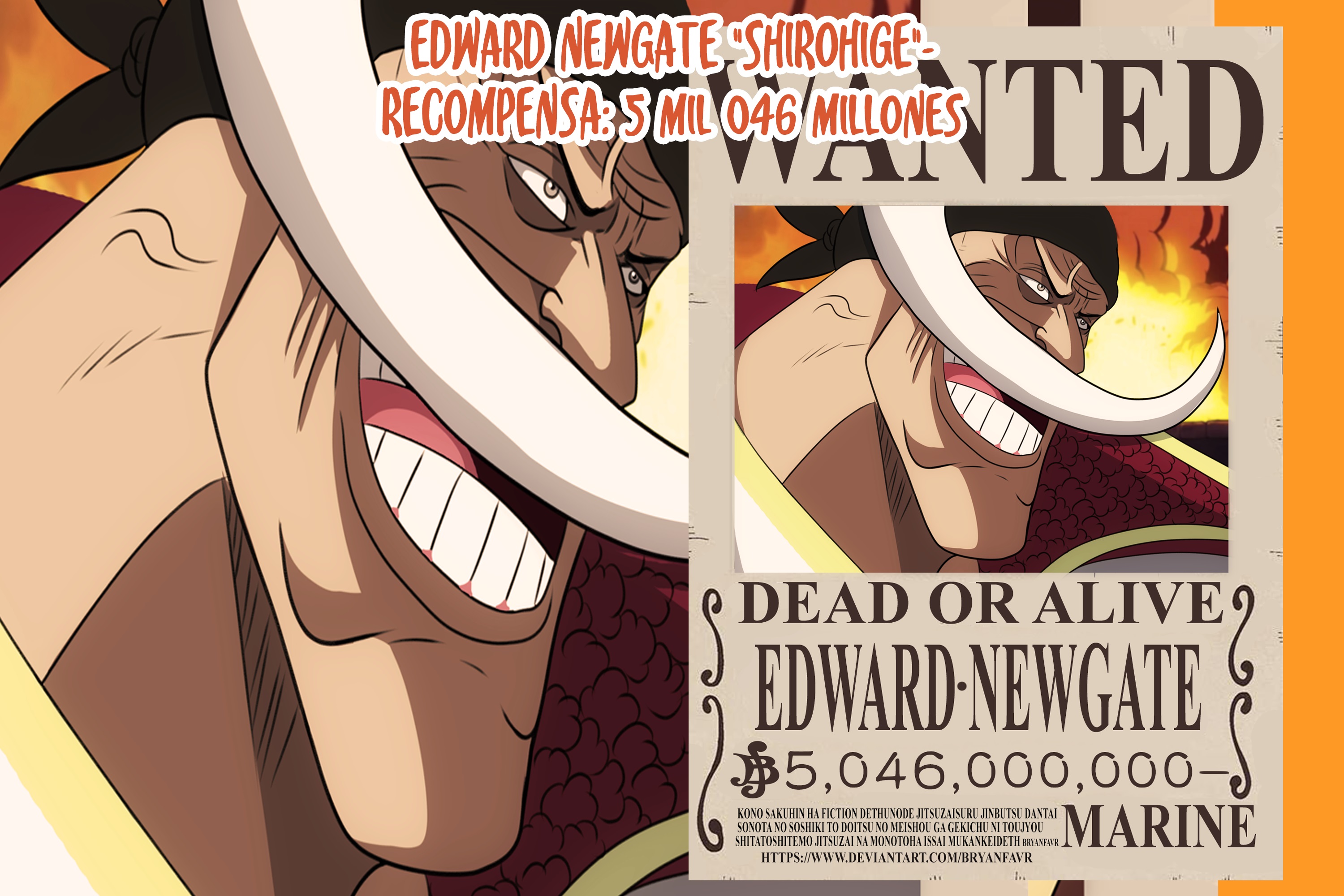 Handy-Wallpaper Animes, One Piece, Eduard Newgate kostenlos herunterladen.