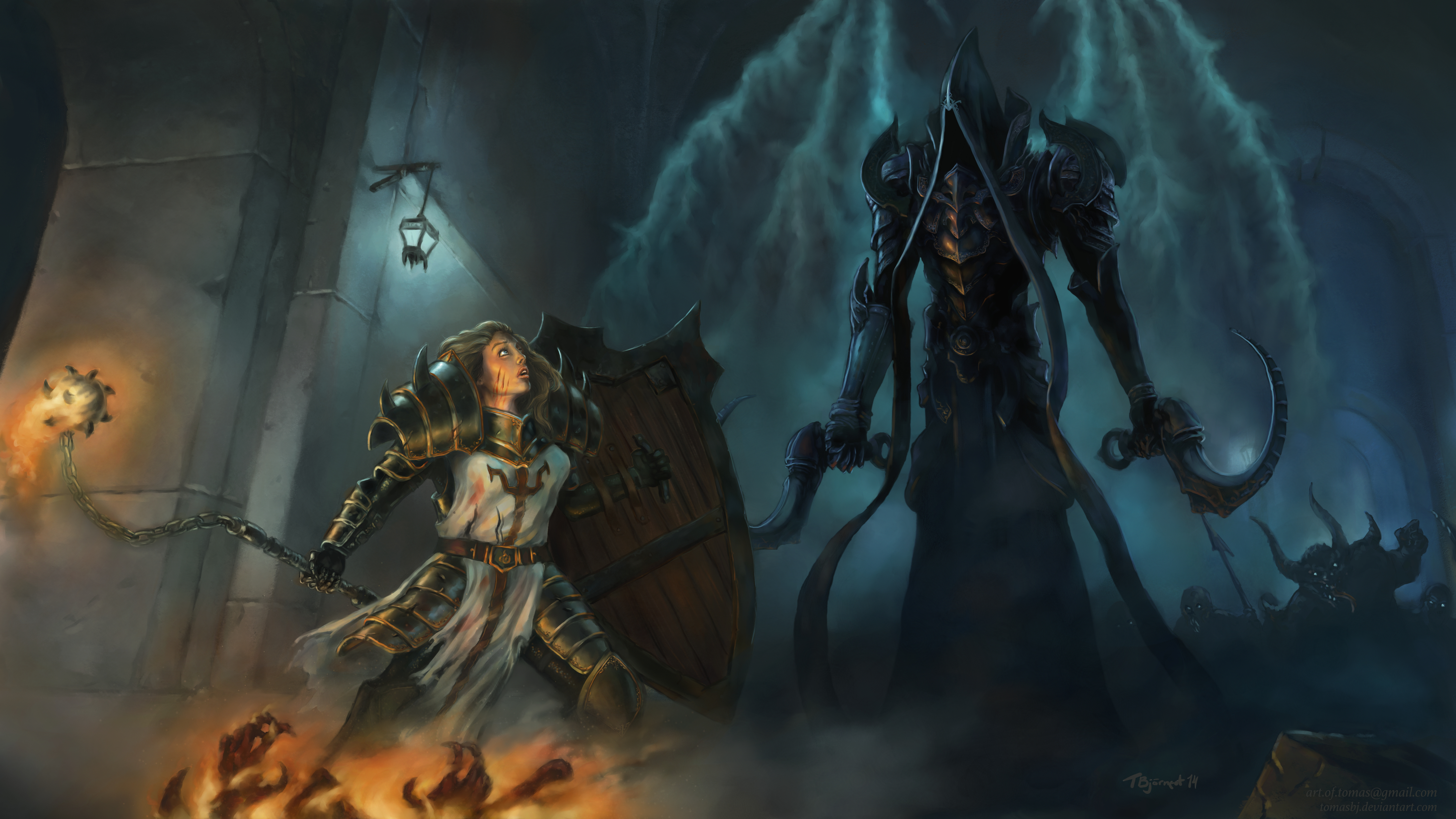 Descarga gratis la imagen Diablo, Videojuego, Maltael (Diablo Iii), Diablo Iii: Reaper Of Souls, Cruzado (Diablo Iii) en el escritorio de tu PC