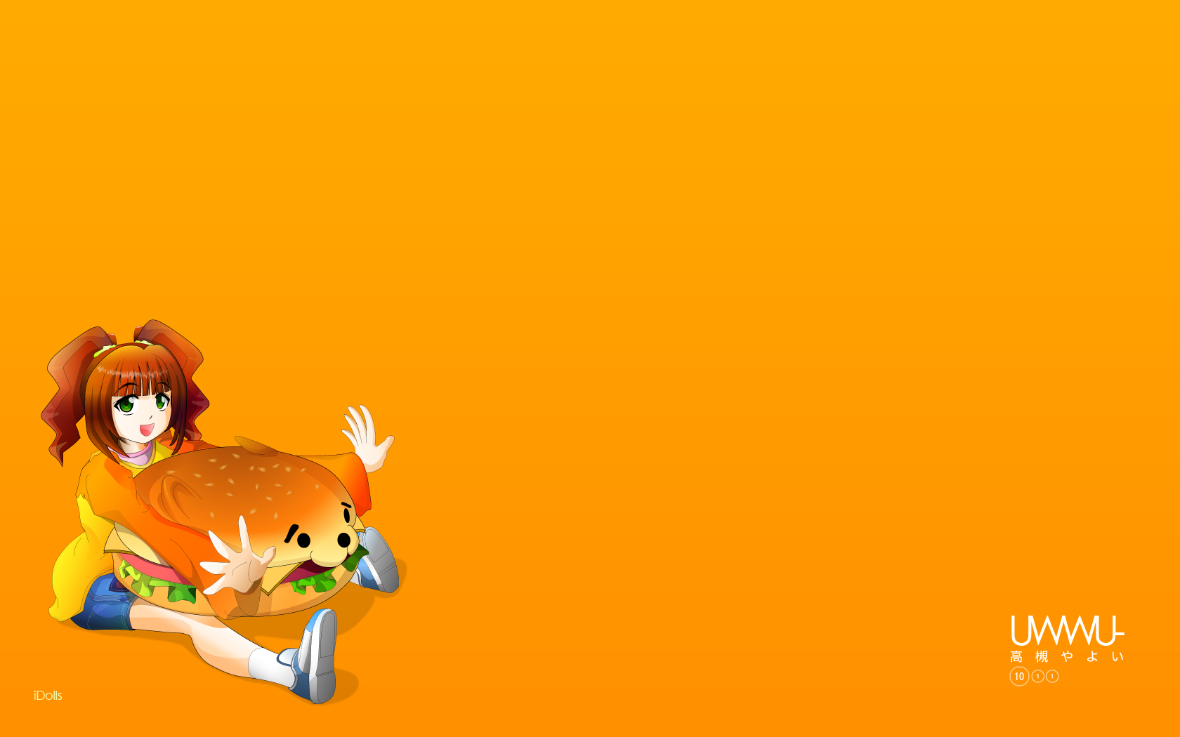 342163 скачать картинку аниме, idolm@ster, оранжевый цвет), яёи такацуки - обои и заставки бесплатно