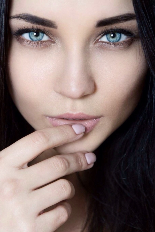 Descarga gratuita de fondo de pantalla para móvil de Morena, Cara, Ojos Azules, Modelo, Mujeres, Ucranio, Angelina Petrova.