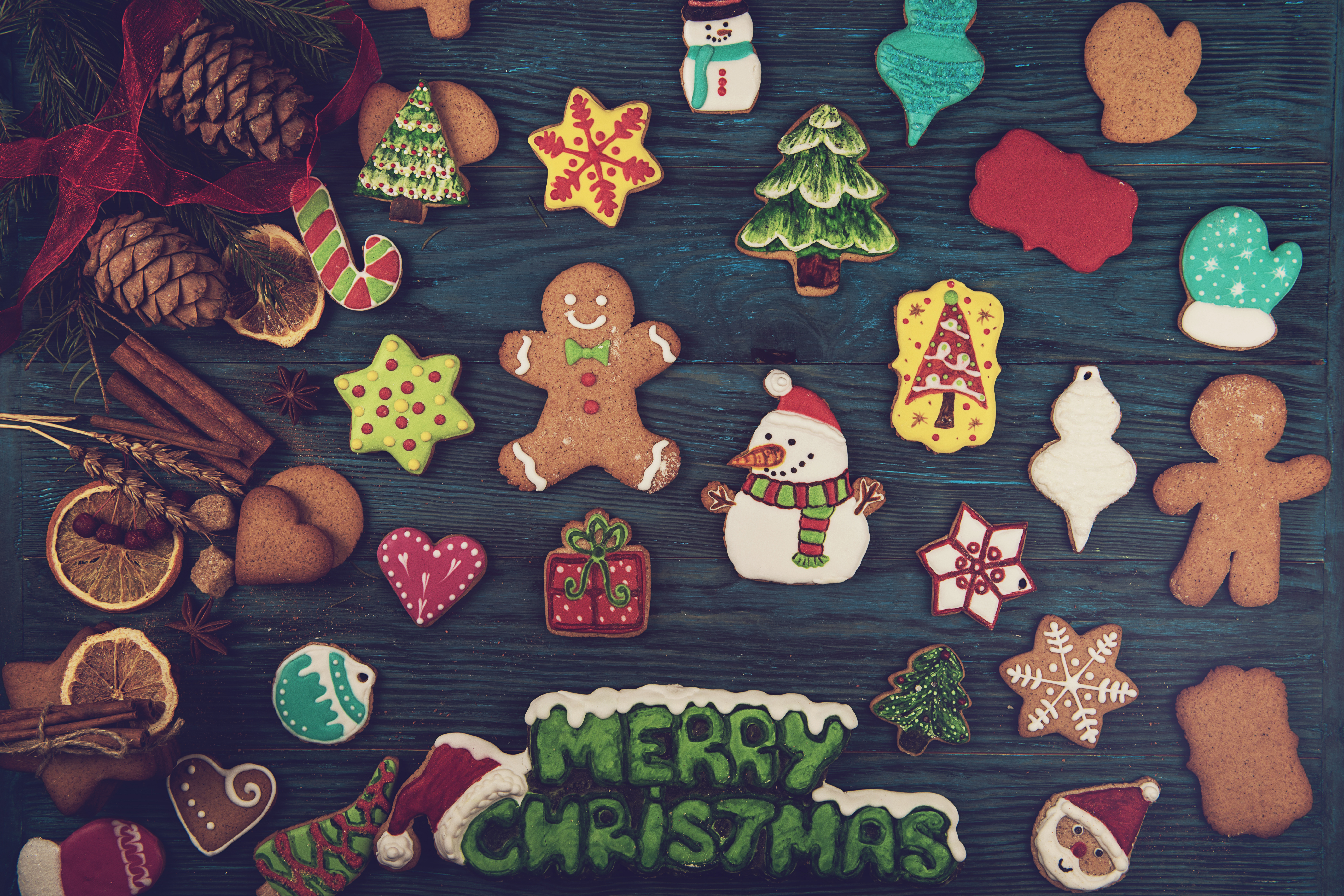 無料モバイル壁紙クリスマス, クッキー, ジンジャーブレッド, ホリデー, メリークリスマスをダウンロードします。