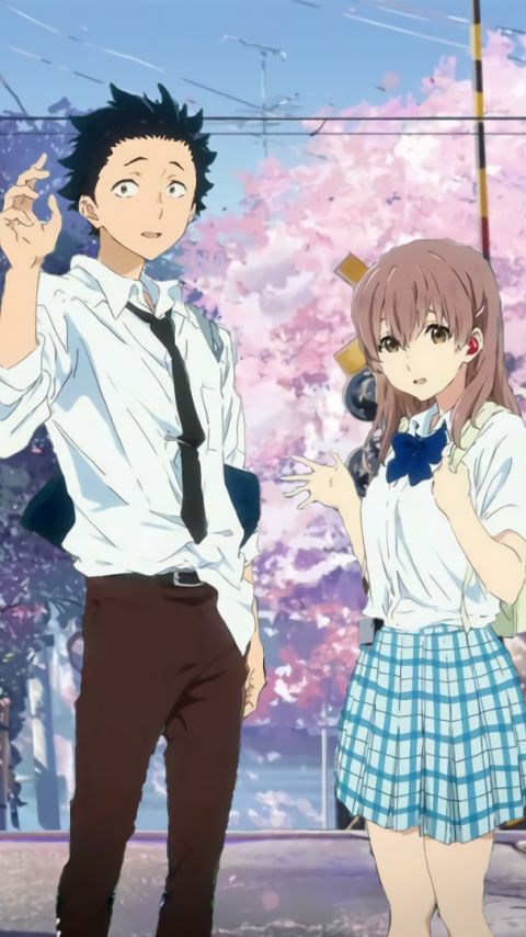 Descarga gratuita de fondo de pantalla para móvil de Animado, Shouko Nishimiya, Shouya Ishida, Koe No Katachi.