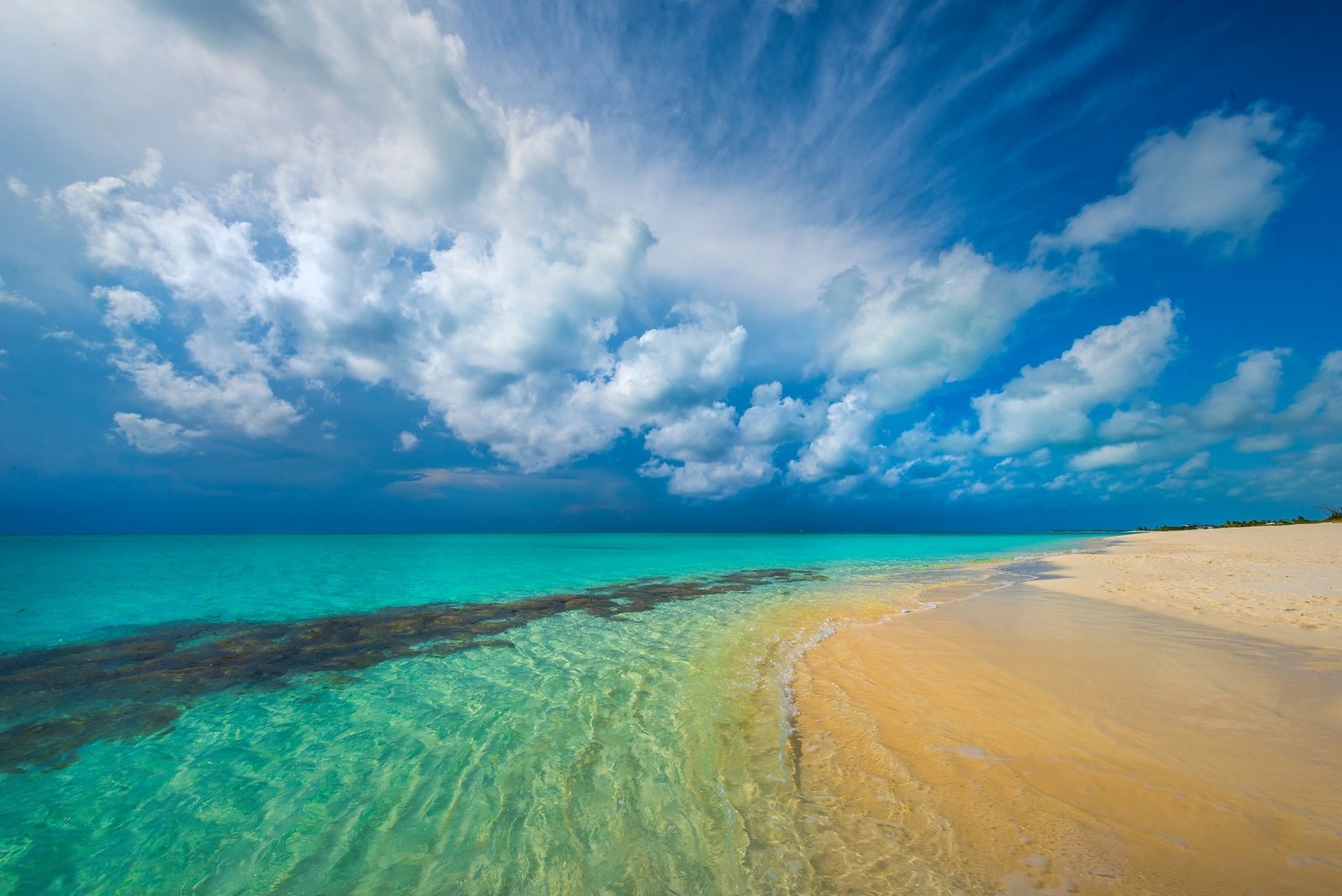 Free download wallpaper Sky, Beach, Sand, Horizon, Ocean, Earth, Cloud on your PC desktop