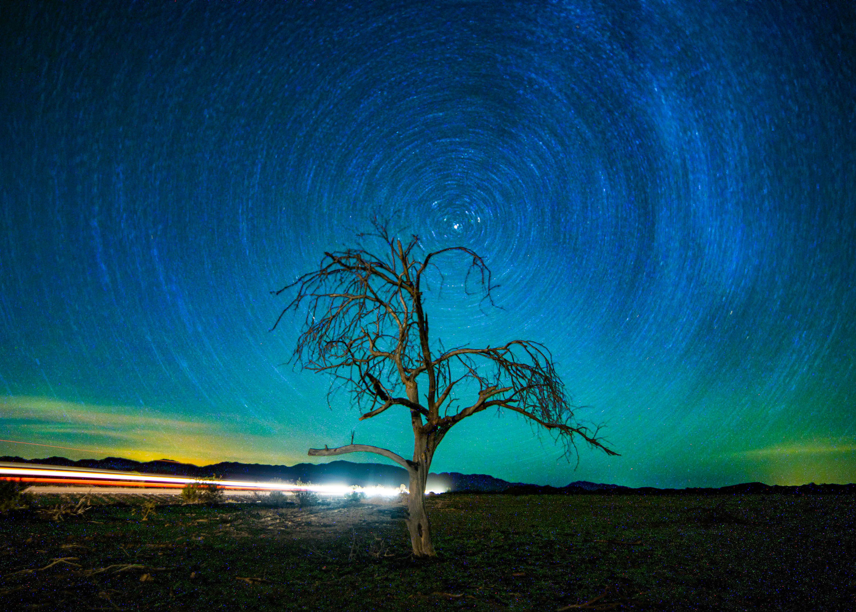 Free download wallpaper Tree, Photography, Star Trail, Time Lapse on your PC desktop