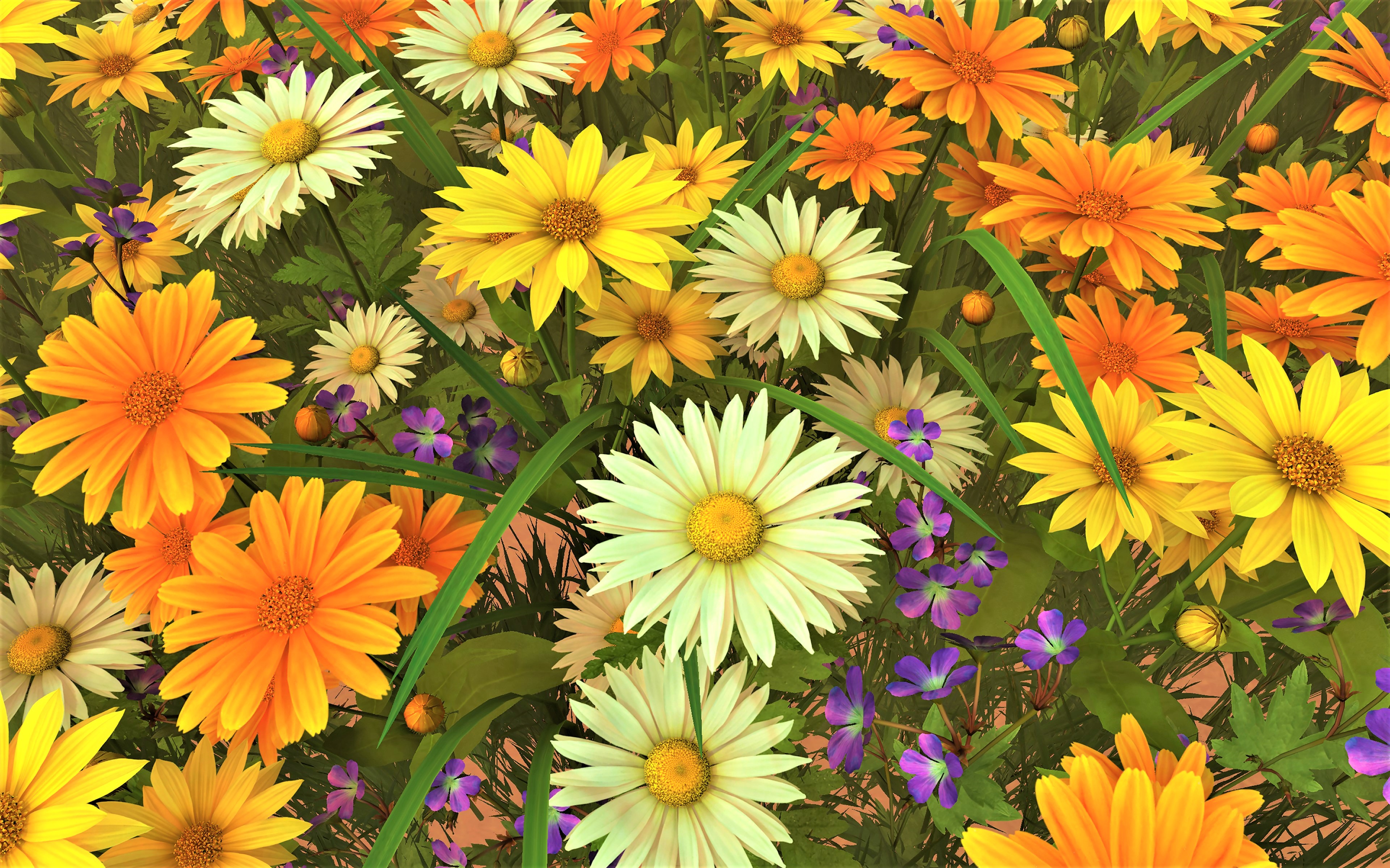 Descarga gratuita de fondo de pantalla para móvil de Flores, Gerberas, Flor, Margarita, Flor Amarilla, Flor Blanca, Tierra/naturaleza.