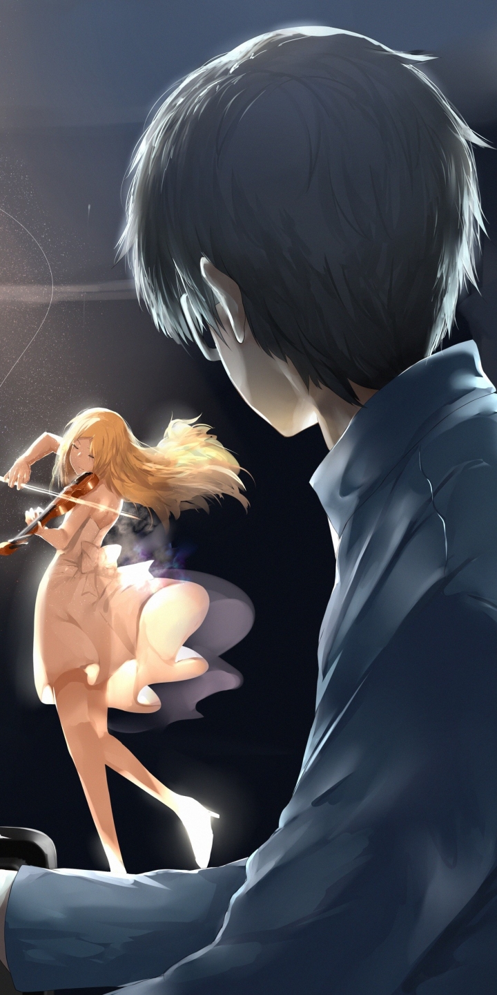 Download mobile wallpaper Anime, Kousei Arima, Kaori Miyazono, Your Lie In April for free.