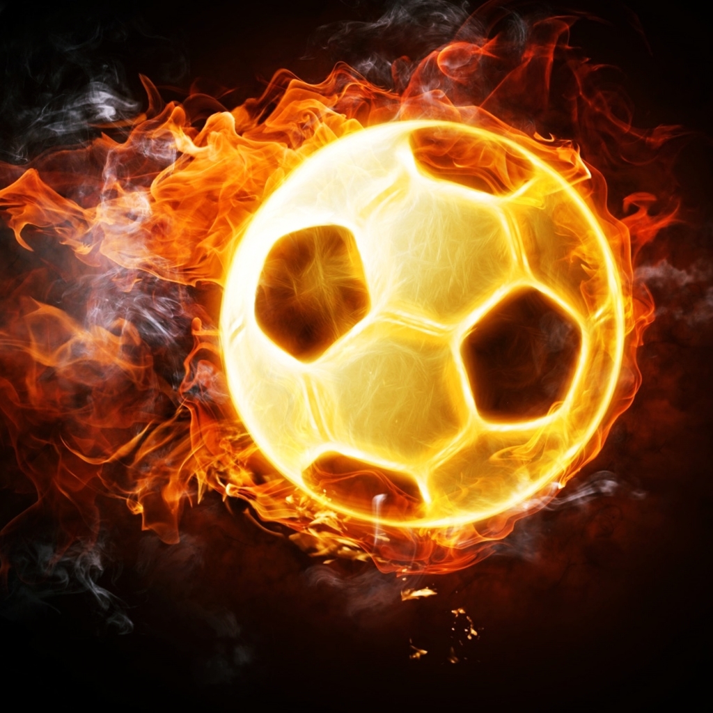 Baixar papel de parede para celular de Esportes, Futebol, Fogo, Fumaça, Incêndio gratuito.