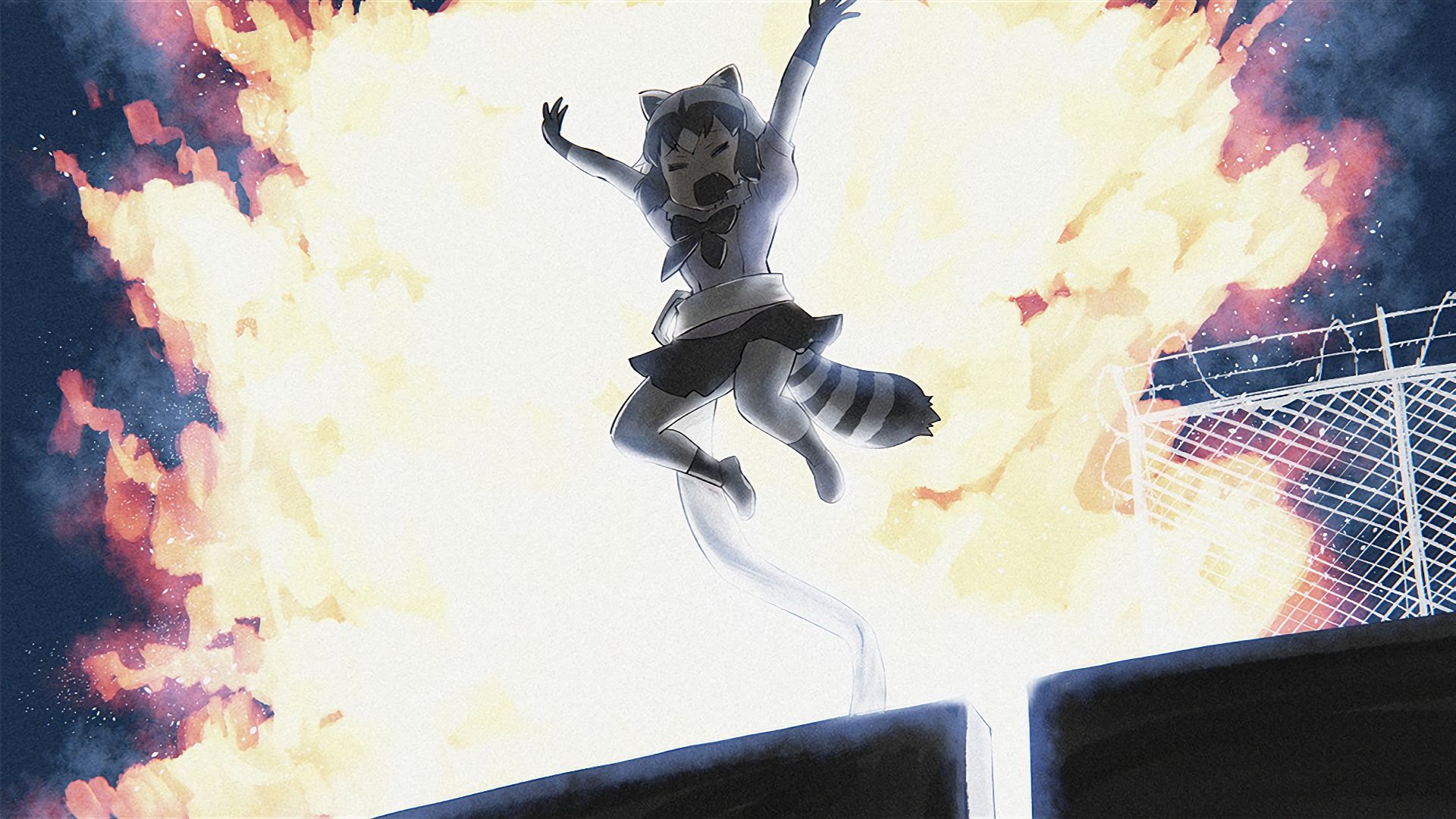 Download mobile wallpaper Anime, Kemono Friends, Raccoon (Kemono Friends) for free.