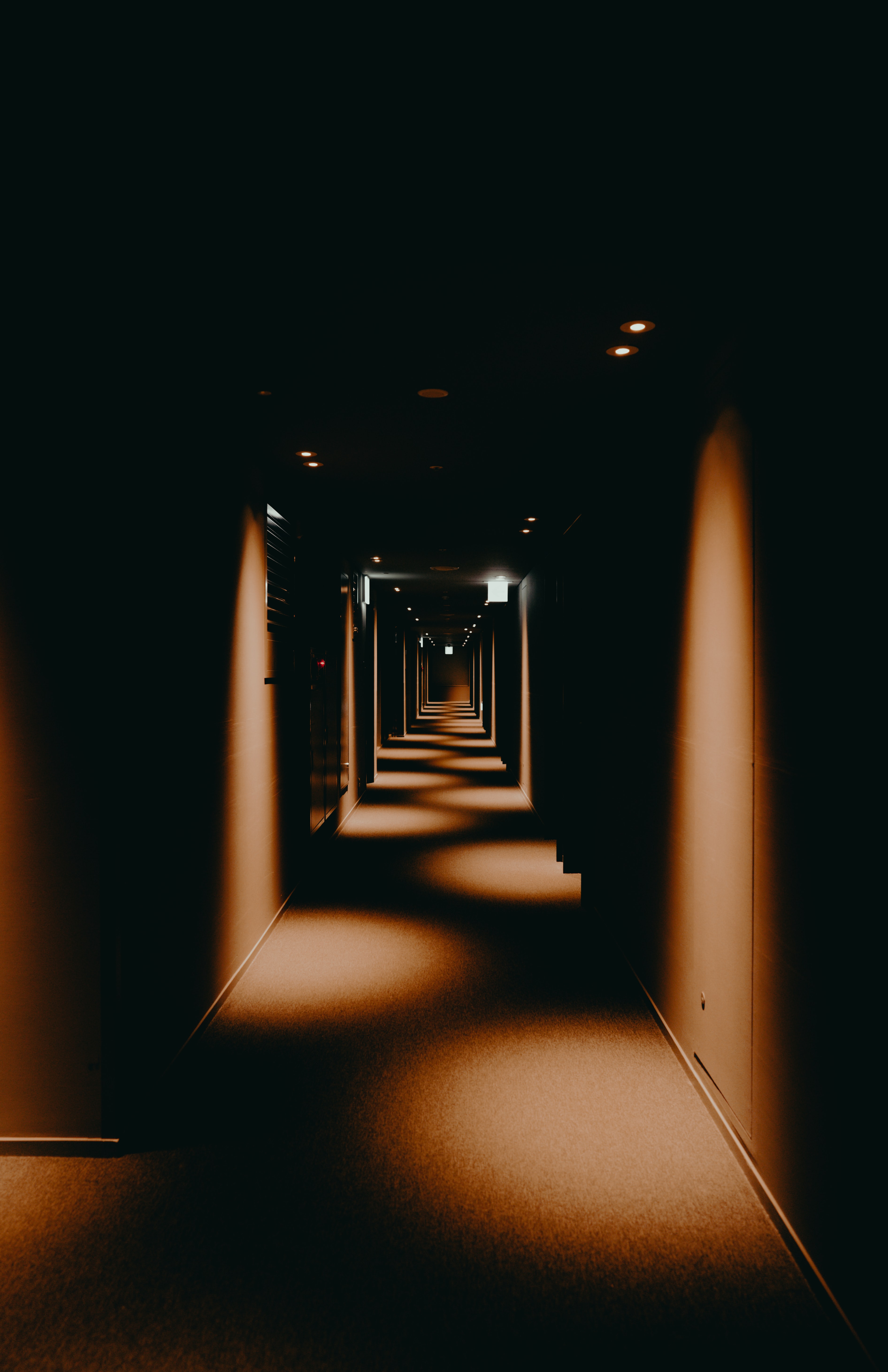 lighting, illumination, corridor, shine, dark, light, tunnel Full HD
