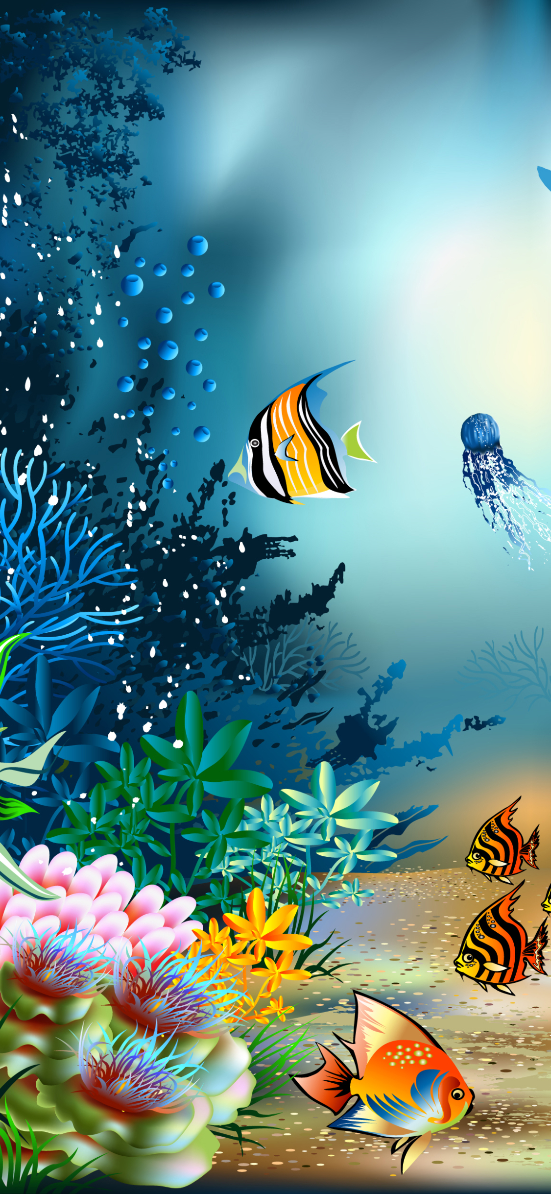Download mobile wallpaper Artistic, Fish, Underwater for free.