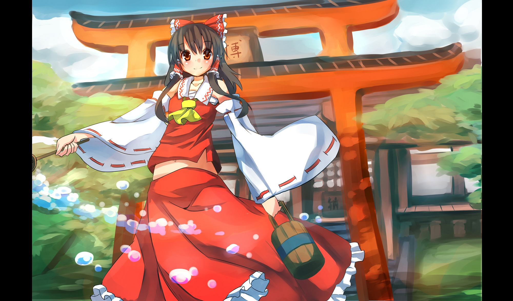  Reimu Hakurei Full HD Wallpaper