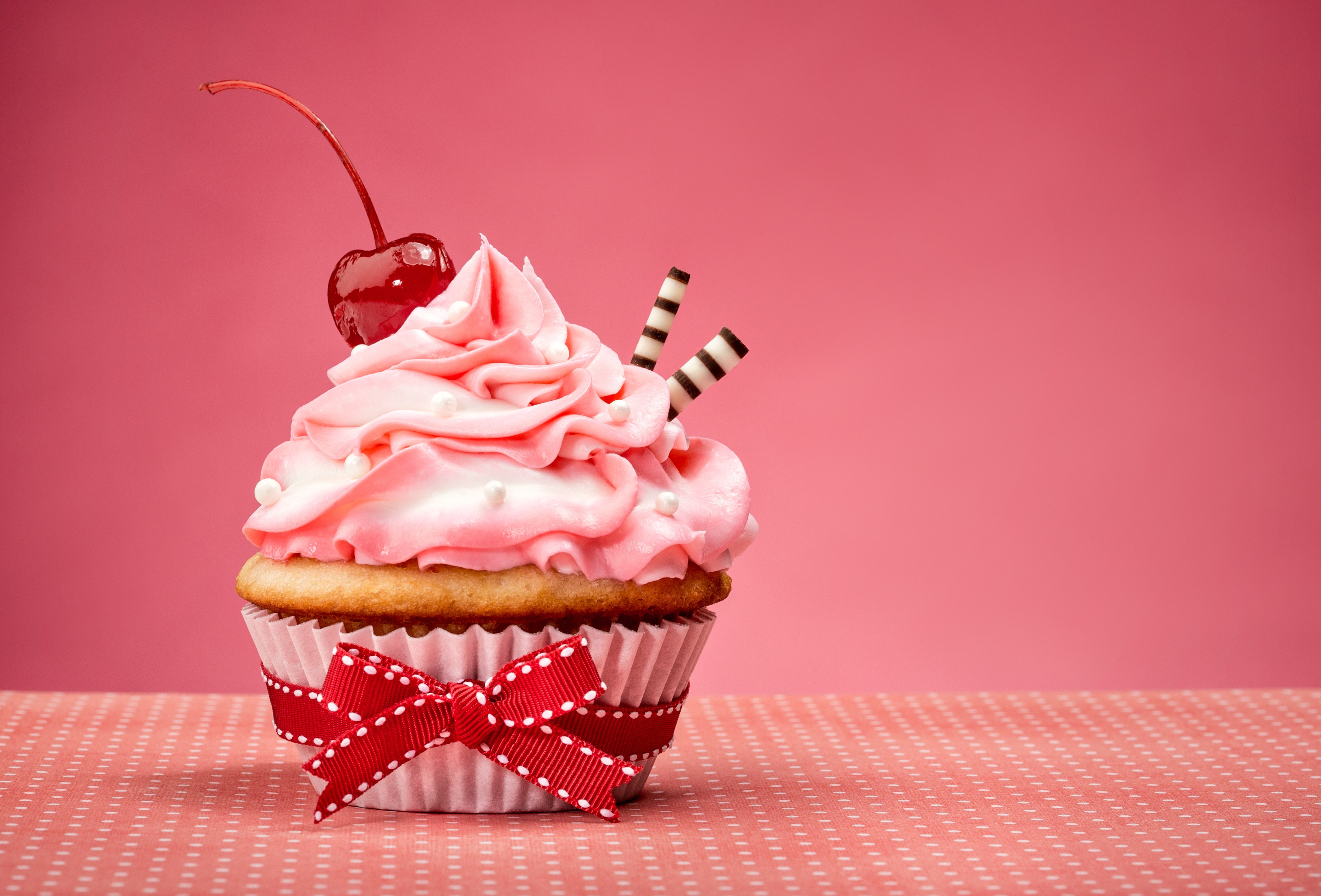 Free download wallpaper Food, Cherry, Dessert, Cream, Fruit, Cupcake on your PC desktop