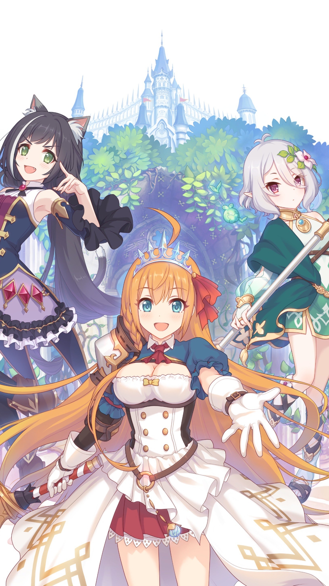 princess connect! re:dive, anime, karyl momochi, kokoro natsume, pecorine (princess connect) HD wallpaper