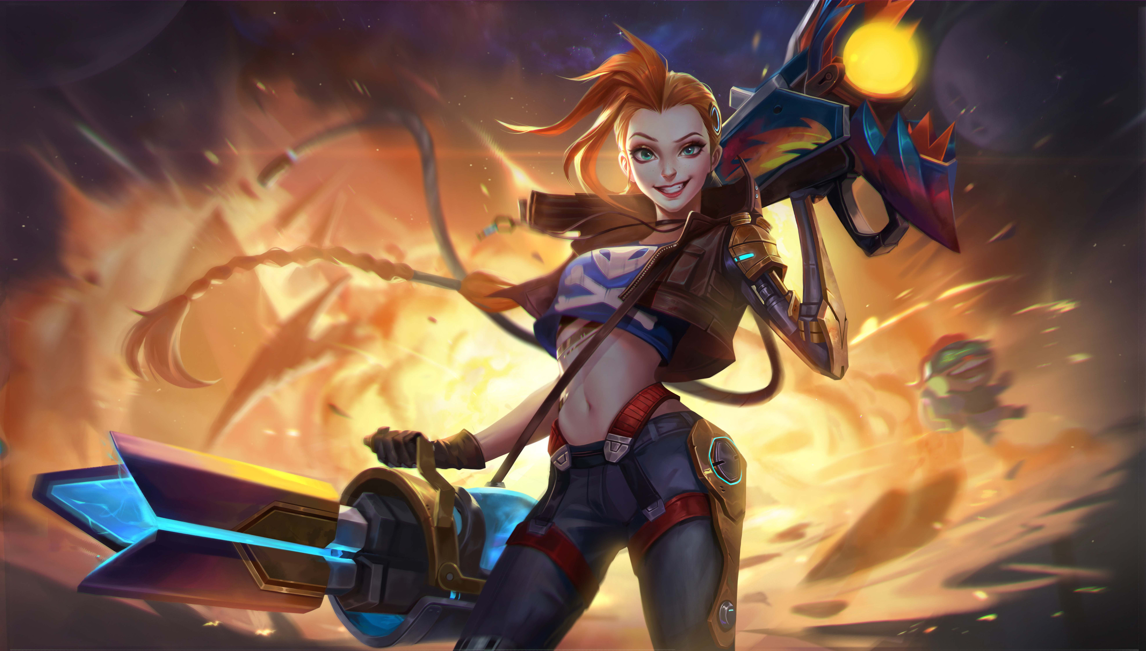 Download mobile wallpaper League Of Legends, Video Game, Woman Warrior, Jinx (League Of Legends) for free.
