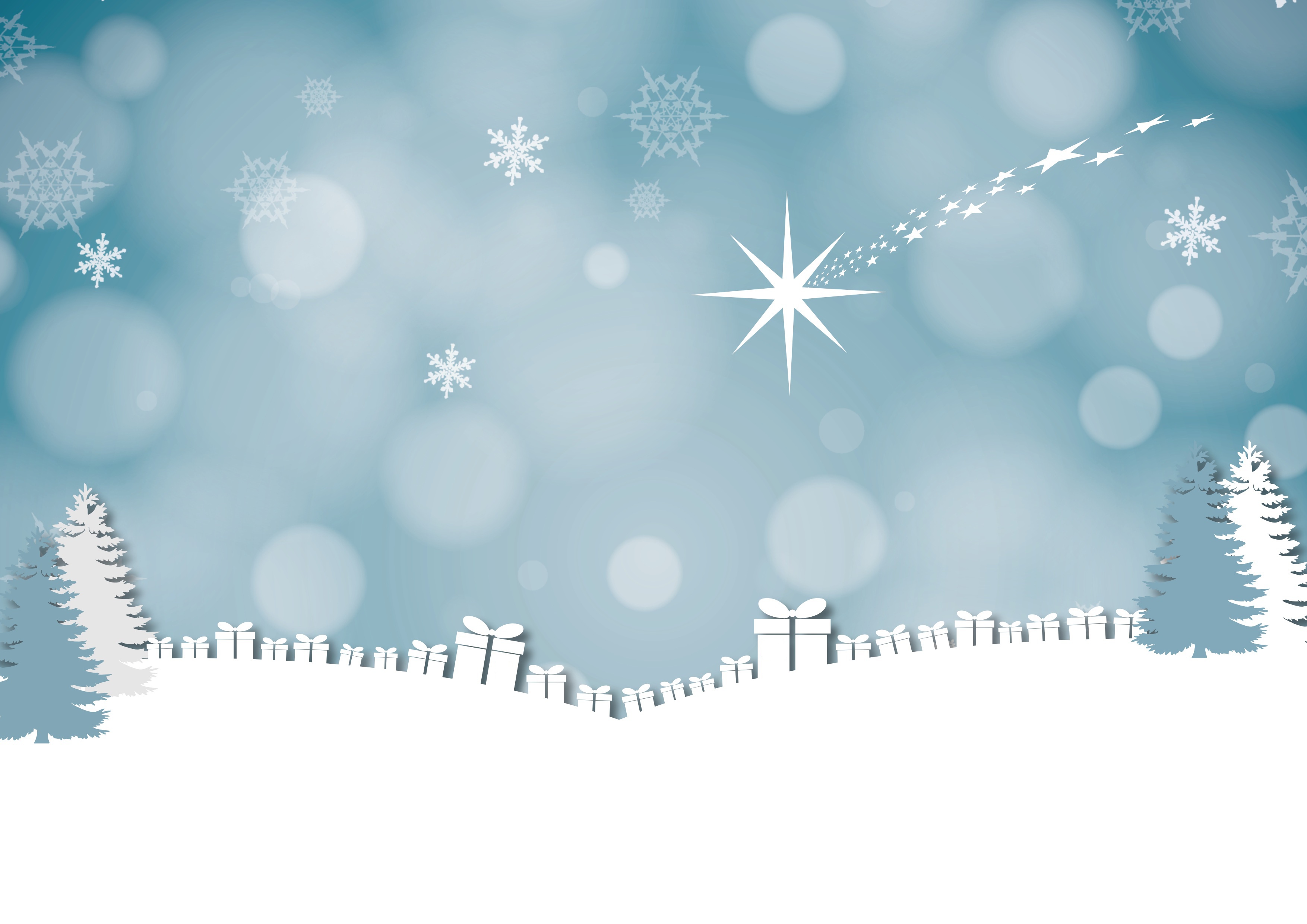 Download mobile wallpaper Winter, Snow, Christmas, Gift, Artistic, Snowflake, Star for free.
