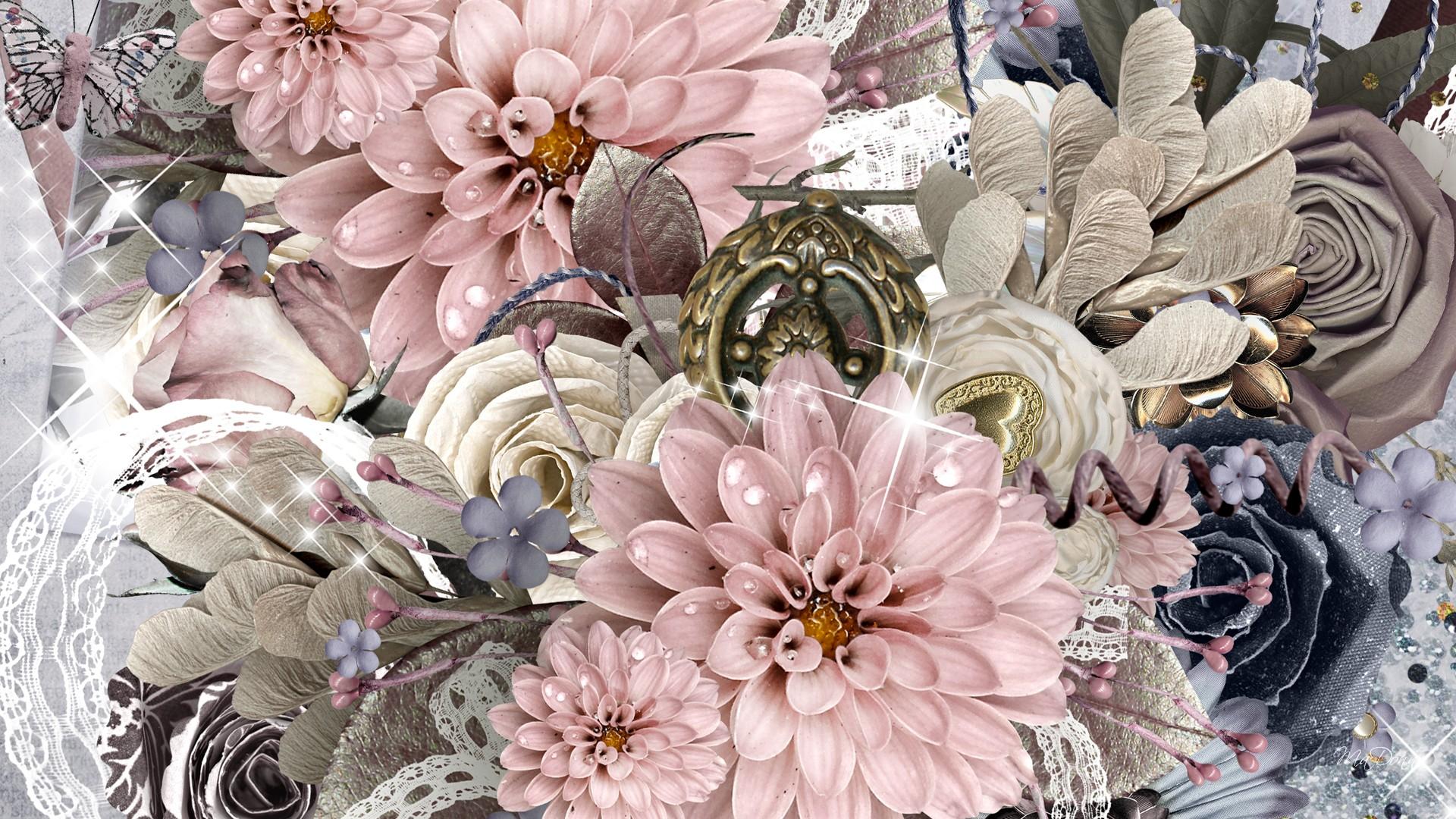 Laden Sie das Schmuck, Blume, Jahrgang, Dahlien, Künstlerisch, Funkelt-Bild kostenlos auf Ihren PC-Desktop herunter