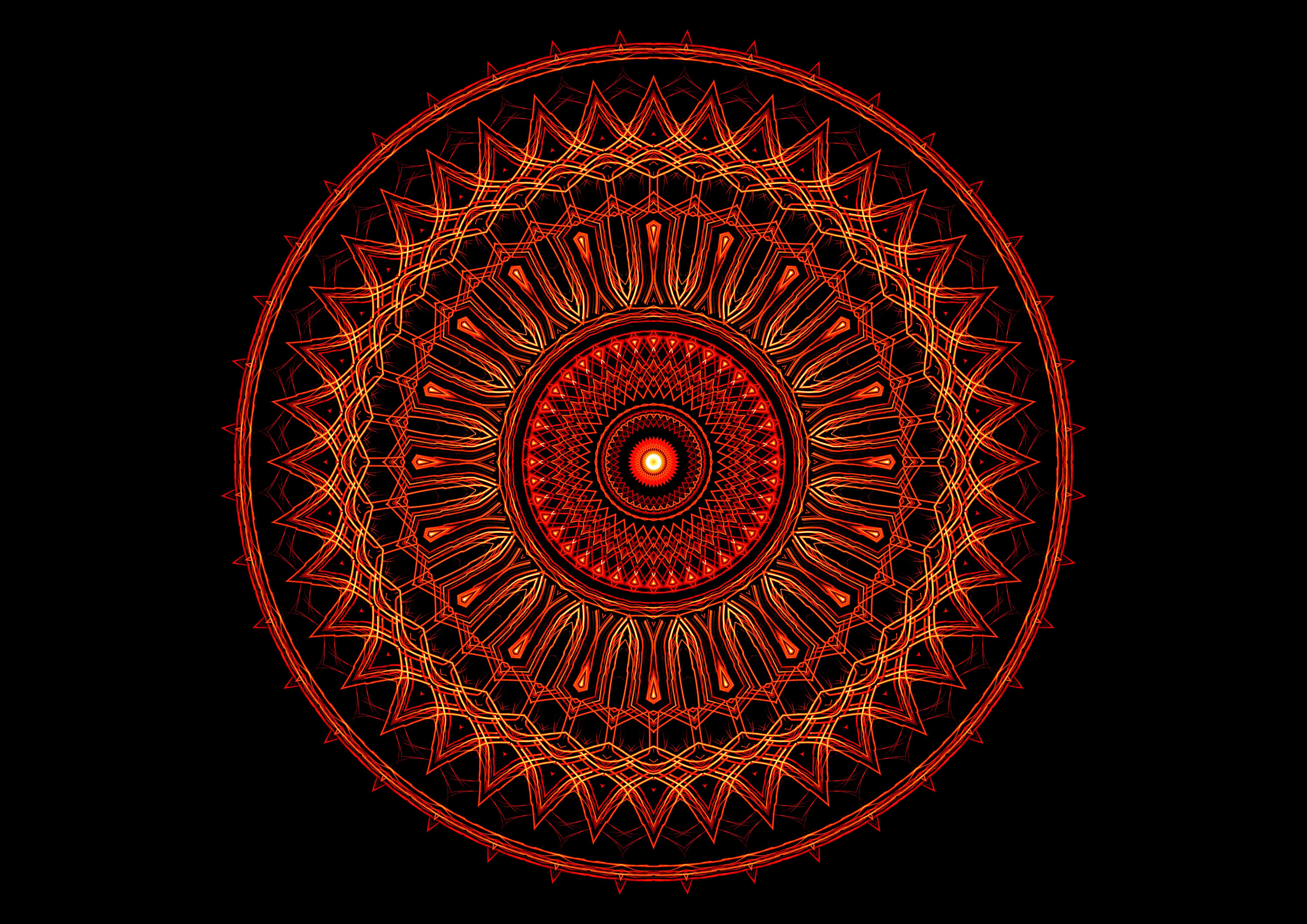 mandala, abstract, circles, pattern HD wallpaper